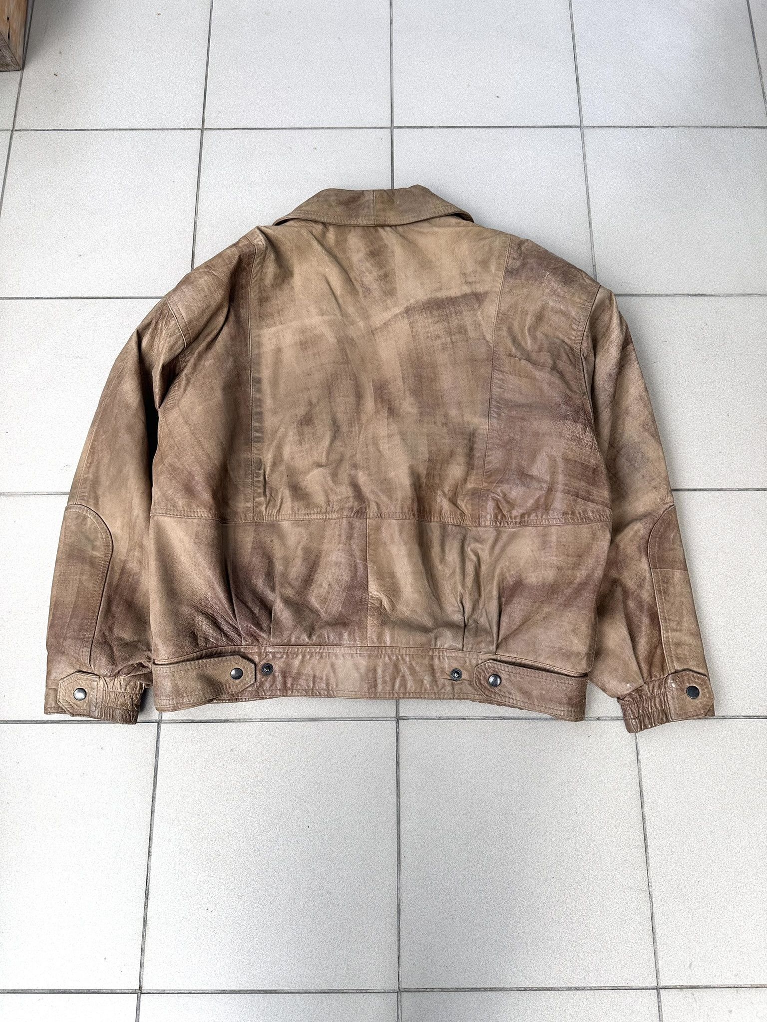 Leather × Vintage Leather men jacket vintage old money starboy Size US L / EU 52-54 / 3 - 5 Thumbnail
