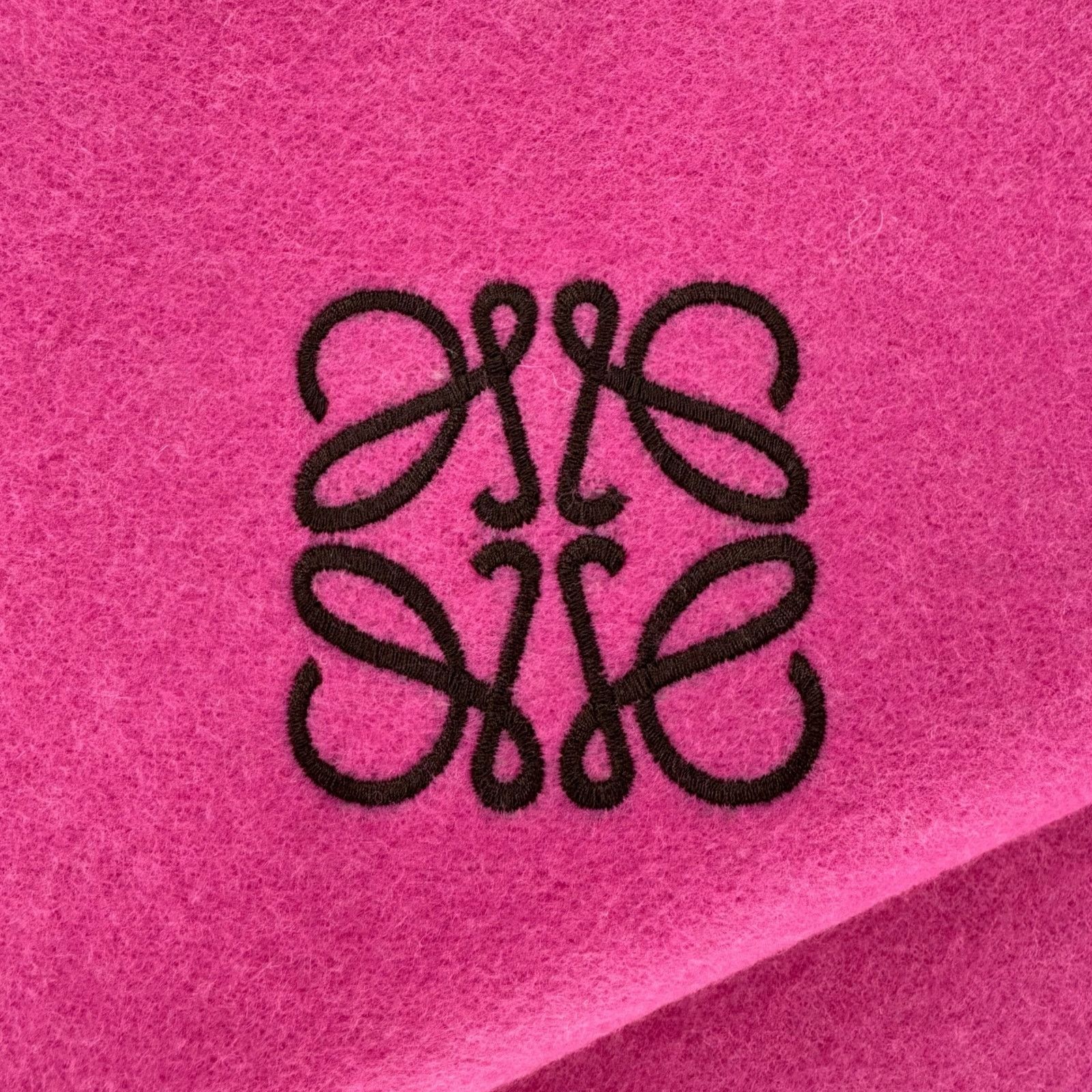 Loewe Loewe Pink Wool & Cashmere Scarf Size ONE SIZE - 4 Thumbnail