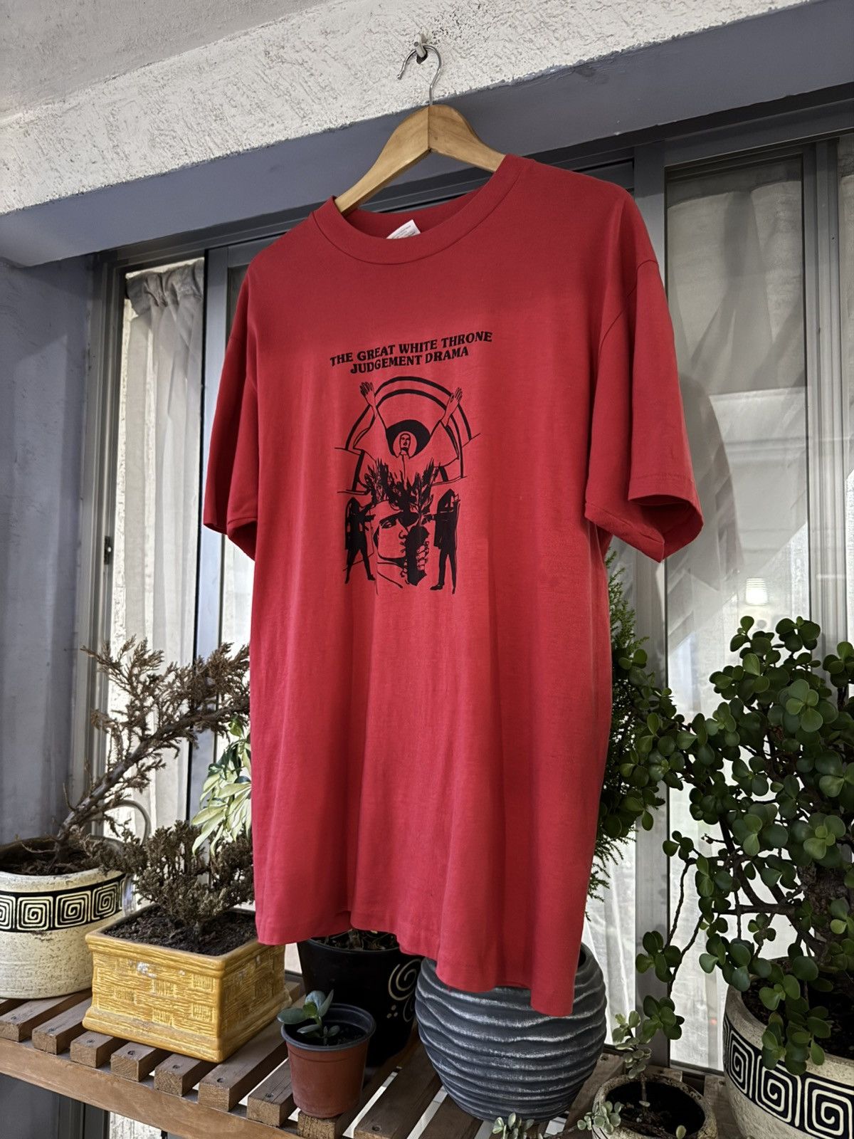 Rare Vintage 80’s Christian tee Great White Throne Judgment