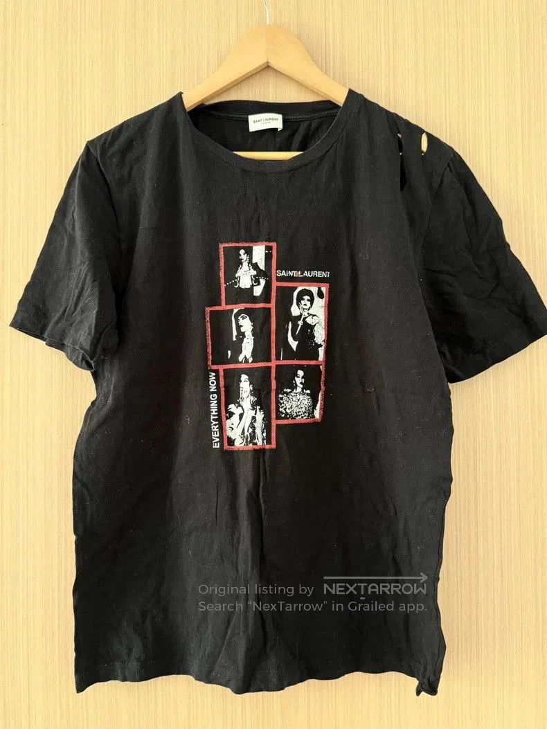 Yves Saint Laurent YSL Saint Laurent Black Graphic T-Shirt. Size US M / EU 48-50 / 2 - 2 Thumbnail