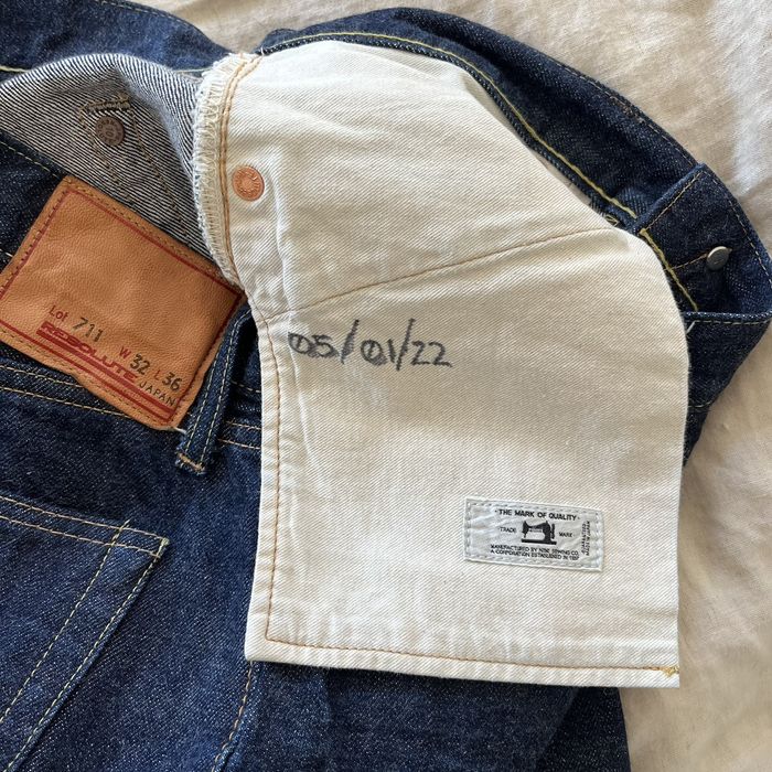 Resolute Resolute 711 Rinsed Selvedge Denim Grailed