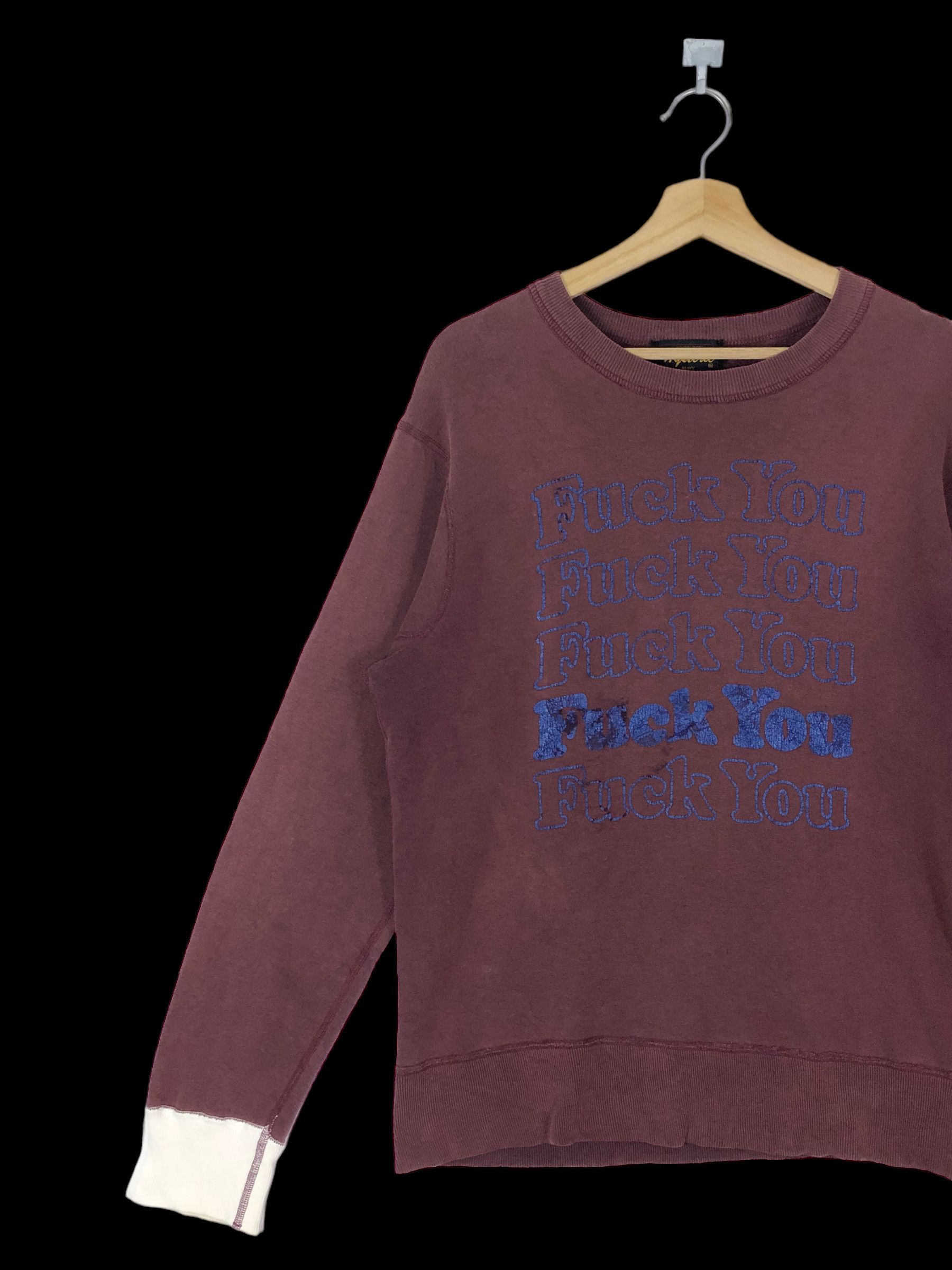 Hysteric Glamour RARE🔥VINTAGE 90’S DISTRESS HYSTERIC GLAMOUR “FUCKYOU” Size US M / EU 48-50 / 2 - 4 Thumbnail