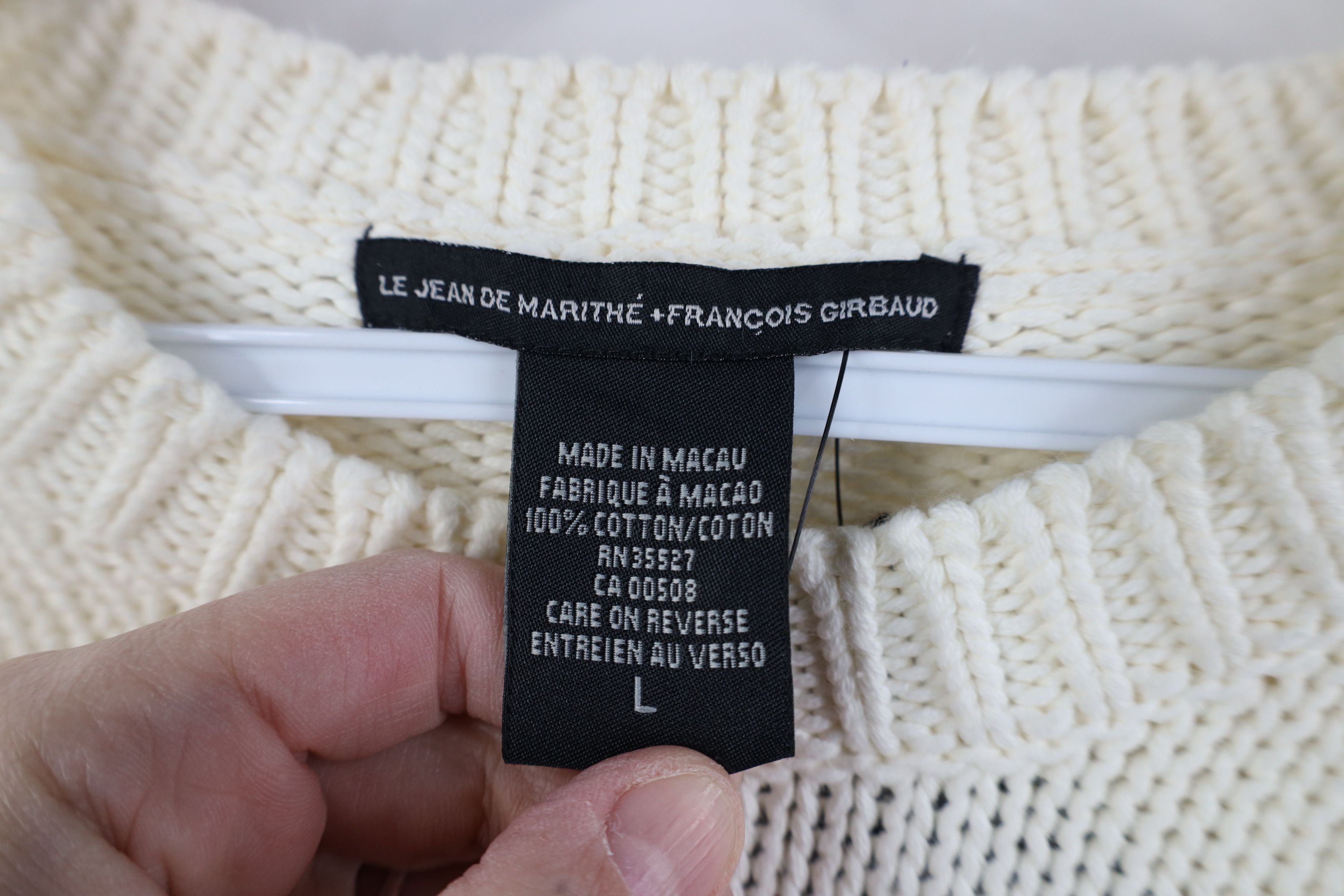 Marithe + Francois Girbaud Deadstock Vintage 90s Marithe Francois Girbaud Knit Sweater Size US L / EU 52-54 / 3 - 6 Thumbnail