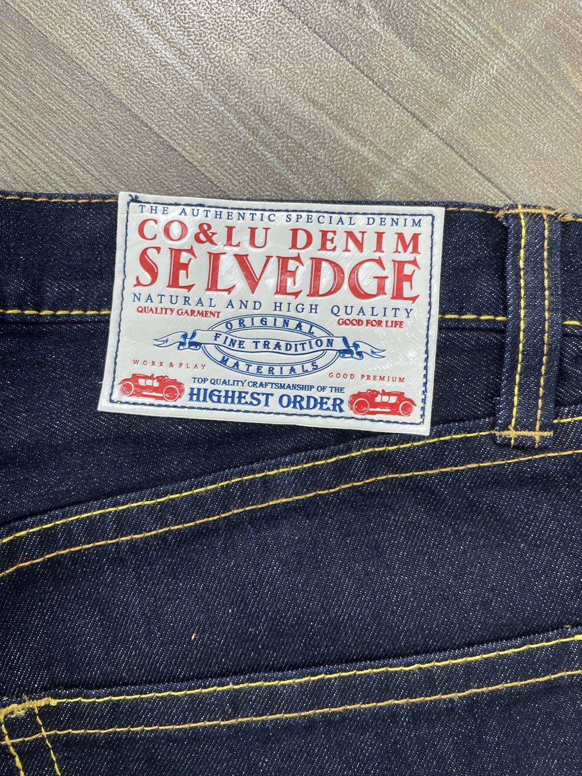 Hysteric Glamour Vintage CoandLu Japan Evisu Style Printed Selvedge Jeans Y2K Size US 34 / EU 50 - 16 Thumbnail
