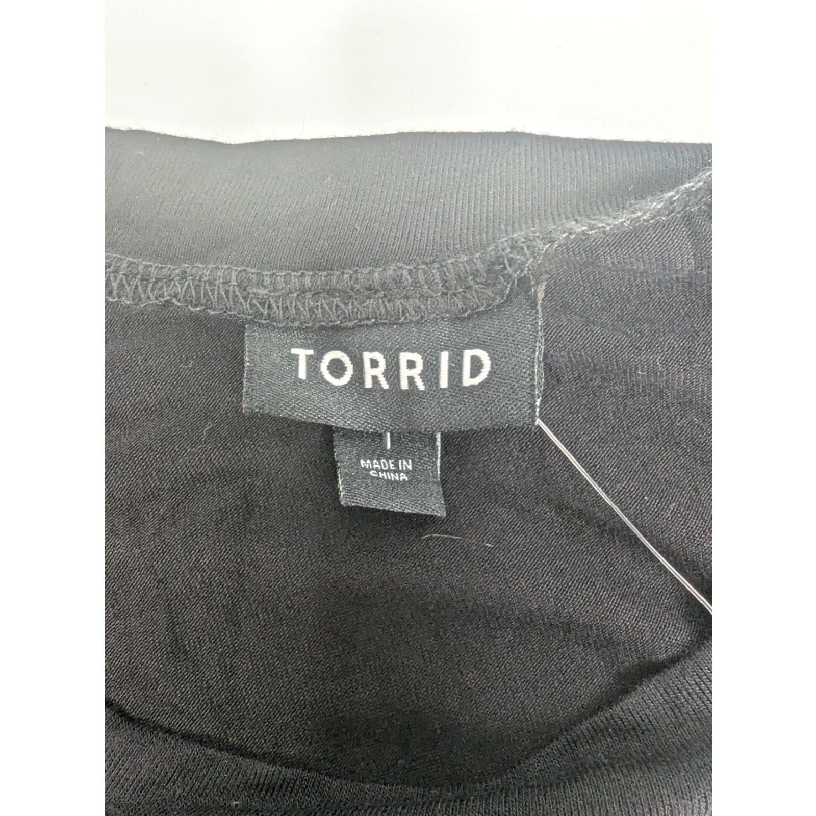 Torrid NWT Torrid Knit Jersey Crew Neck Black 1X Plus Blouse Shirt Womens Tunic Size 1X Crew Neck Casual Workwear Winter Spring Summer Fall Size XL / US 12-14 / IT 48-50 - 6 Thumbnail