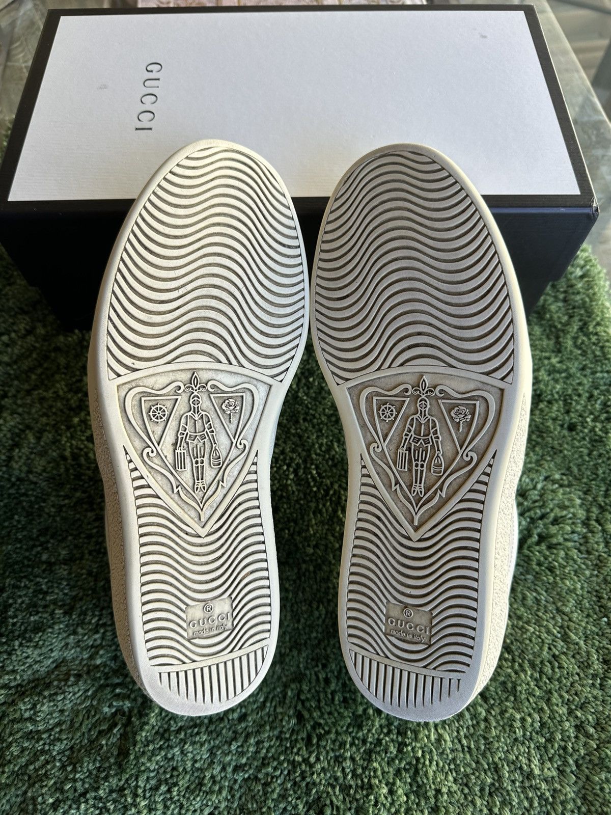 Gucci Gucci Ace Stripe Ivory “White Red Black” US size 11 Size US 11 / EU 44 - 10 Thumbnail