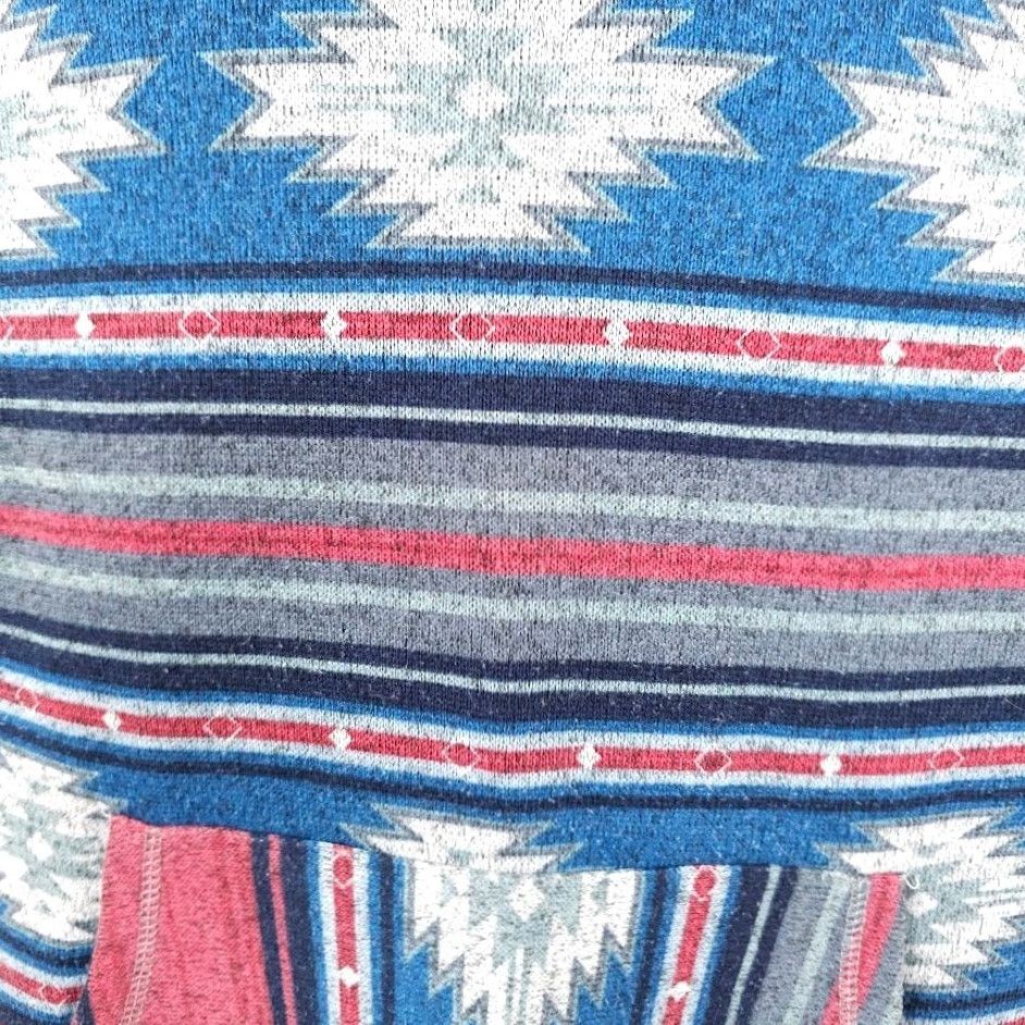 CLOT Brooklyn Cloth Southwestern Sweatshirt Hoodie Mens Size Medium Blue Pink Aztec Size US M / EU 48-50 / 2 - 3 Thumbnail