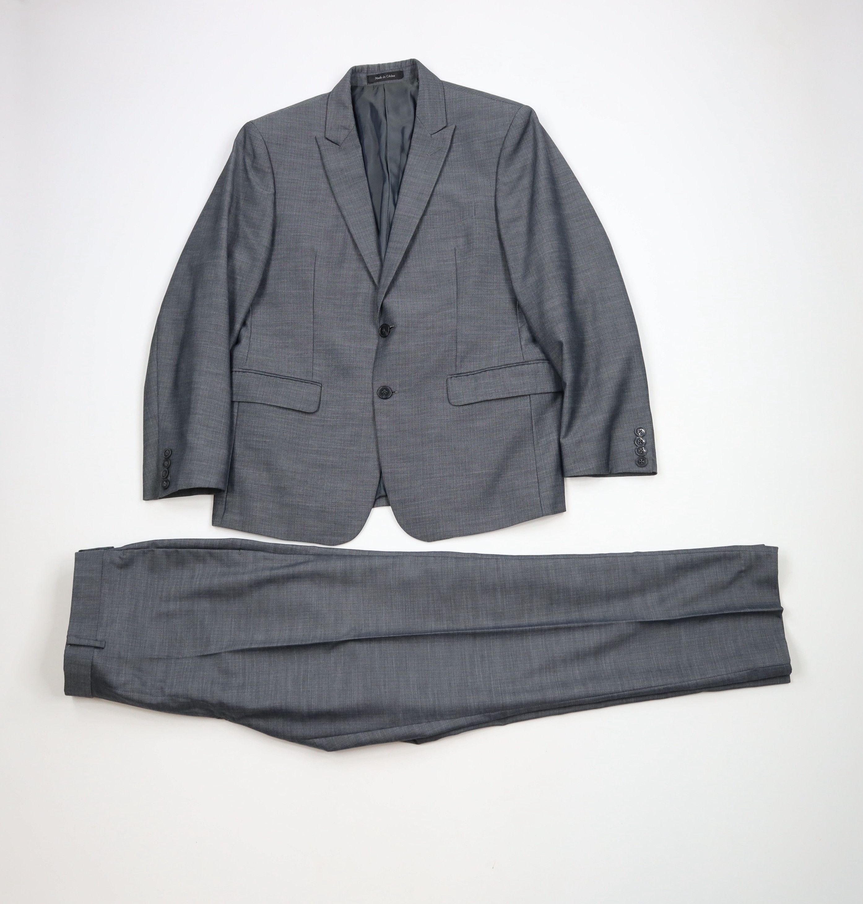 Calvin Klein Calvin Klein Slim Fit Linen Blend Chambray 2 Piece Suit Size 38S - 1 Thumbnail