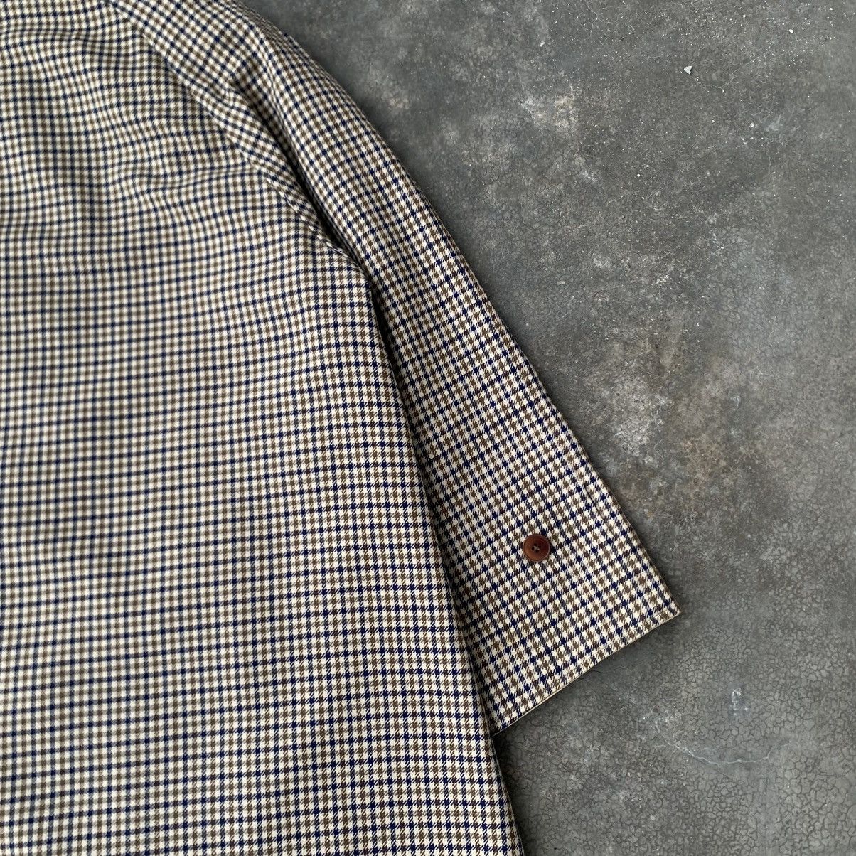 Aquascutum Aquascutum Reversible Houndstooth Balmacaan & Beige Mac Coat Size XL / US 12-14 / IT 48-50 - 10 Thumbnail