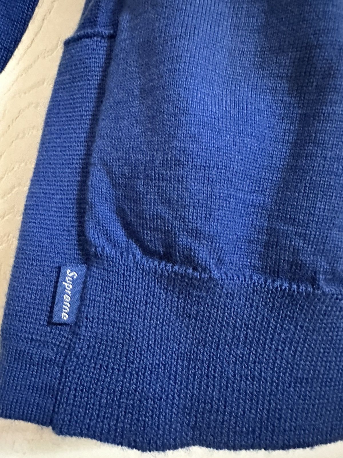 Supreme Supreme Arrows Striped Polo Sweater - Blue, Medium Size US M / EU 48-50 / 2 - 3 Thumbnail