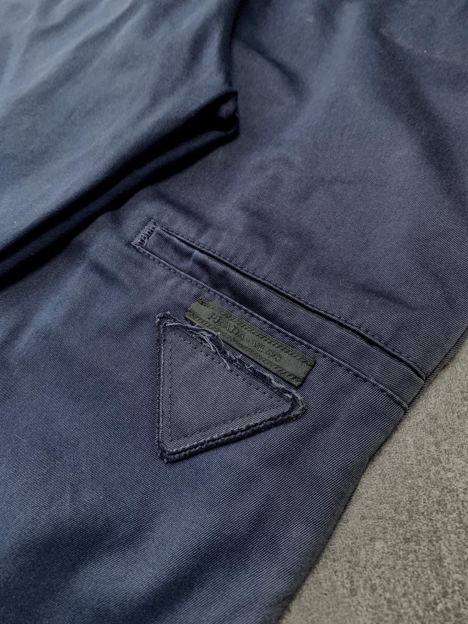 Prada FREE TAX! Triangle Logo Patched Cropped Trousers - 31” Size US 31 - 11 Thumbnail