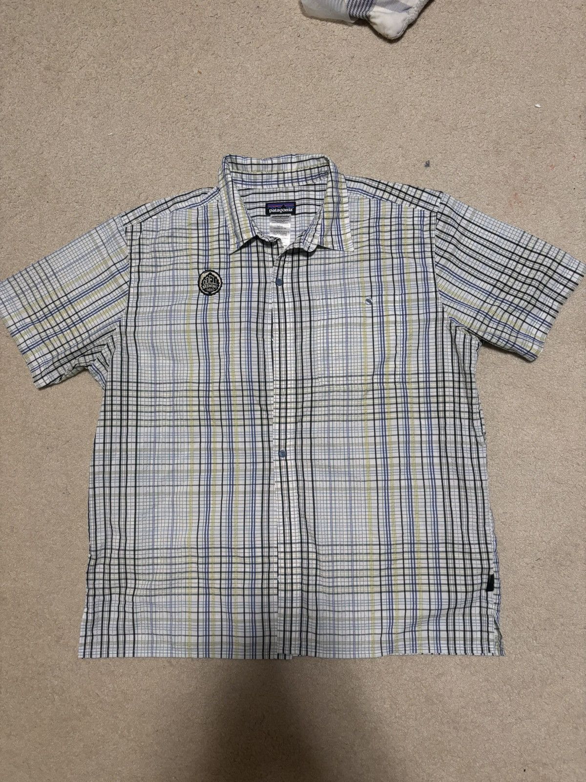 Patagonia Patagonia Mens Shirt Button Up White Plaid Size XL Size US XL / EU 56 / 4 - 1 Thumbnail