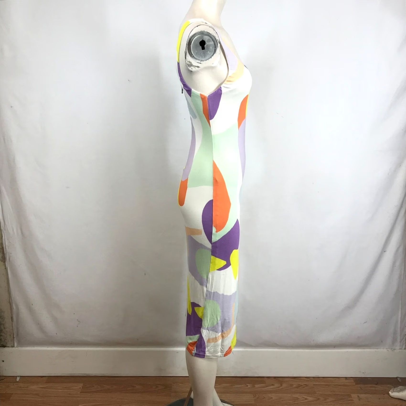Alice + Olivia Alice + Olivia Abstract Geometric Print Bodycon Midi Dress Multicolor Size 2 Size XS / US 0-2 / IT 36-38 - 4 Thumbnail