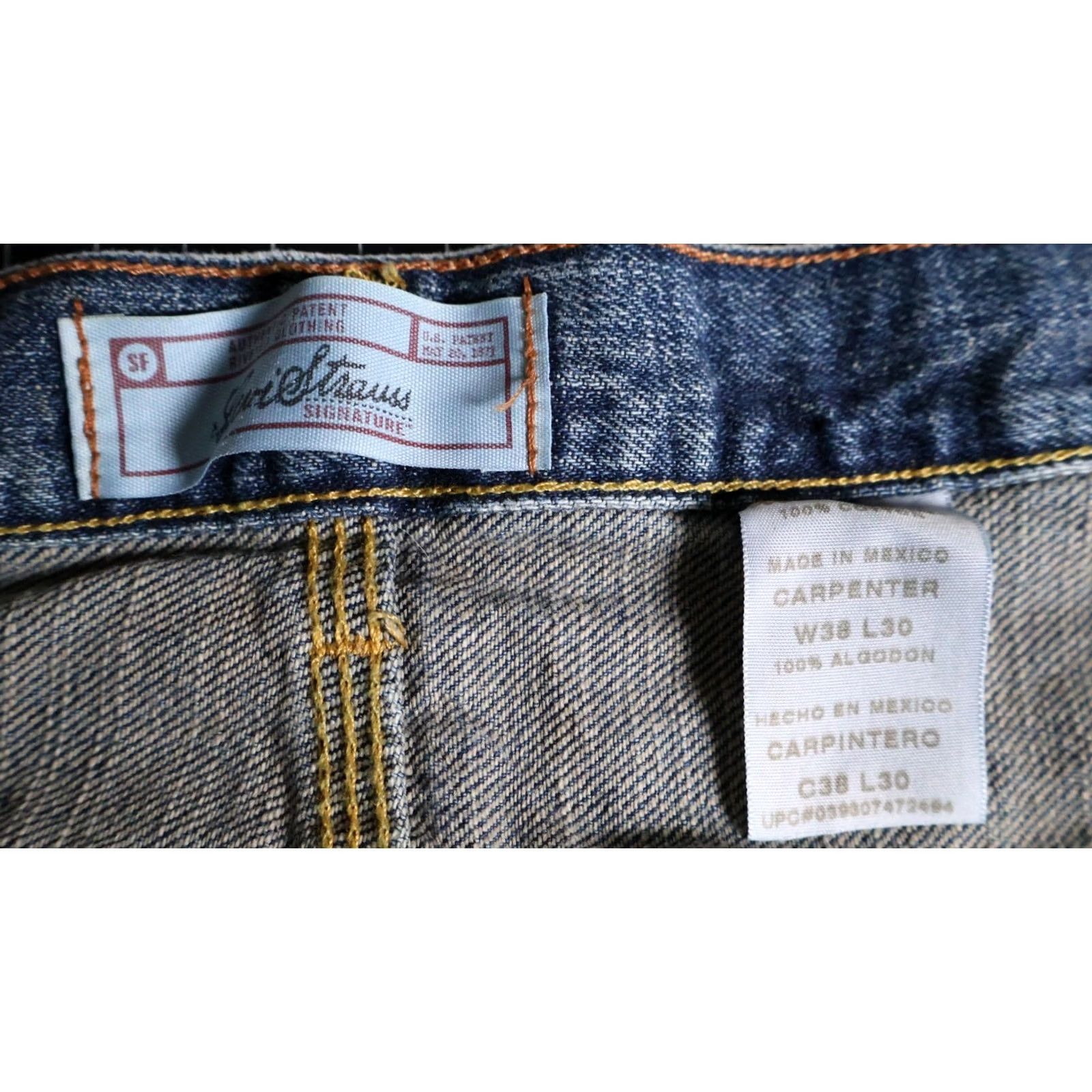 Levi's VINTAGE Levi's Jeans Men 38 x 30 Blue Denim Baggy Carpenter Workwear Skate Y2K 90s Mens Jeans Size US 38 / EU 54 - 3 Thumbnail
