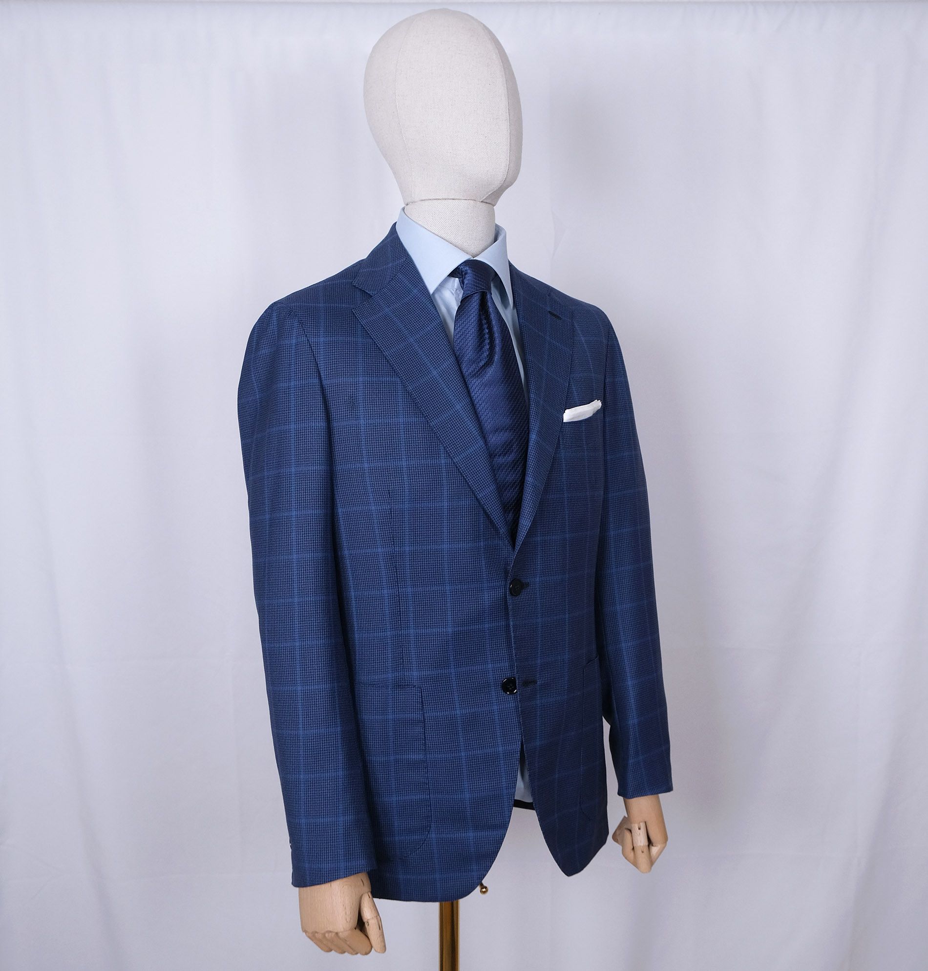 Orazio Luciano Orazio Luciano, blue Neapolitan jacket, size 40, RRP 3600e Size 40R - 3 Thumbnail