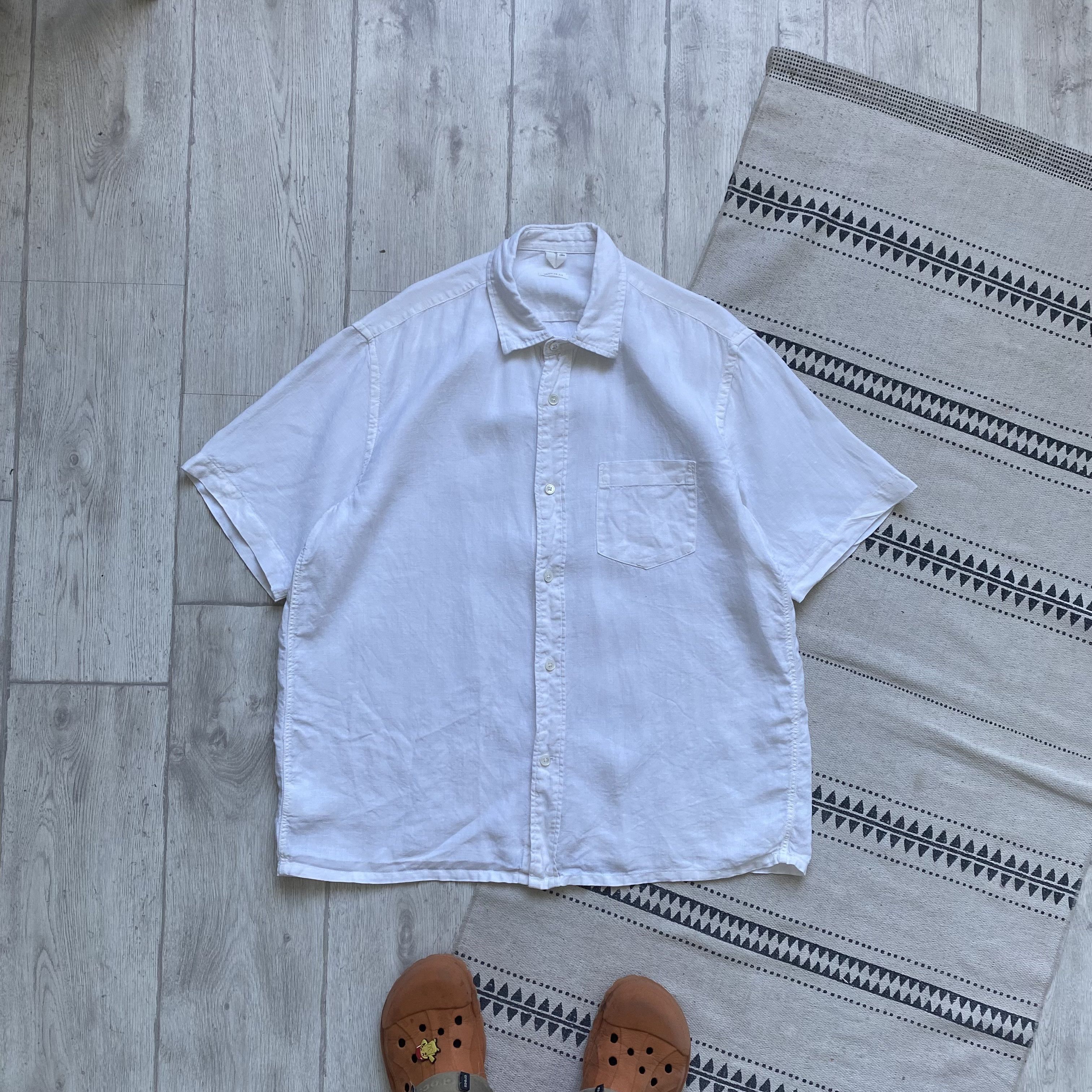 Arket Oldmoney ARKET linen shirt short sleeve Cos Allsaints Style Size US L / EU 52-54 / 3 - 1 Thumbnail