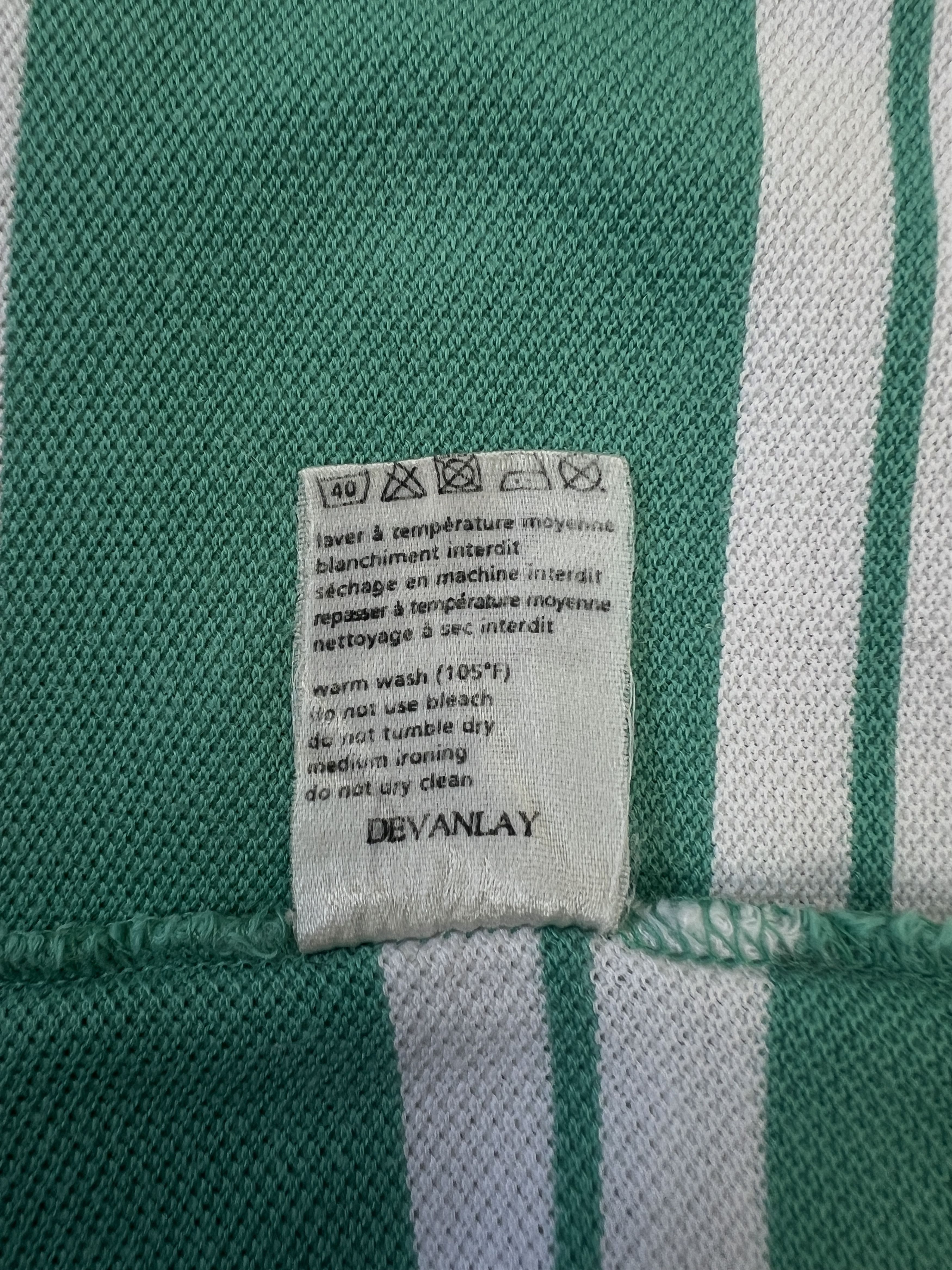 Lacoste × Vintage Vintage Lacoste Striped Polo Shirt Devanlay Size 7 Size US L / EU 52-54 / 3 - 15 Thumbnail
