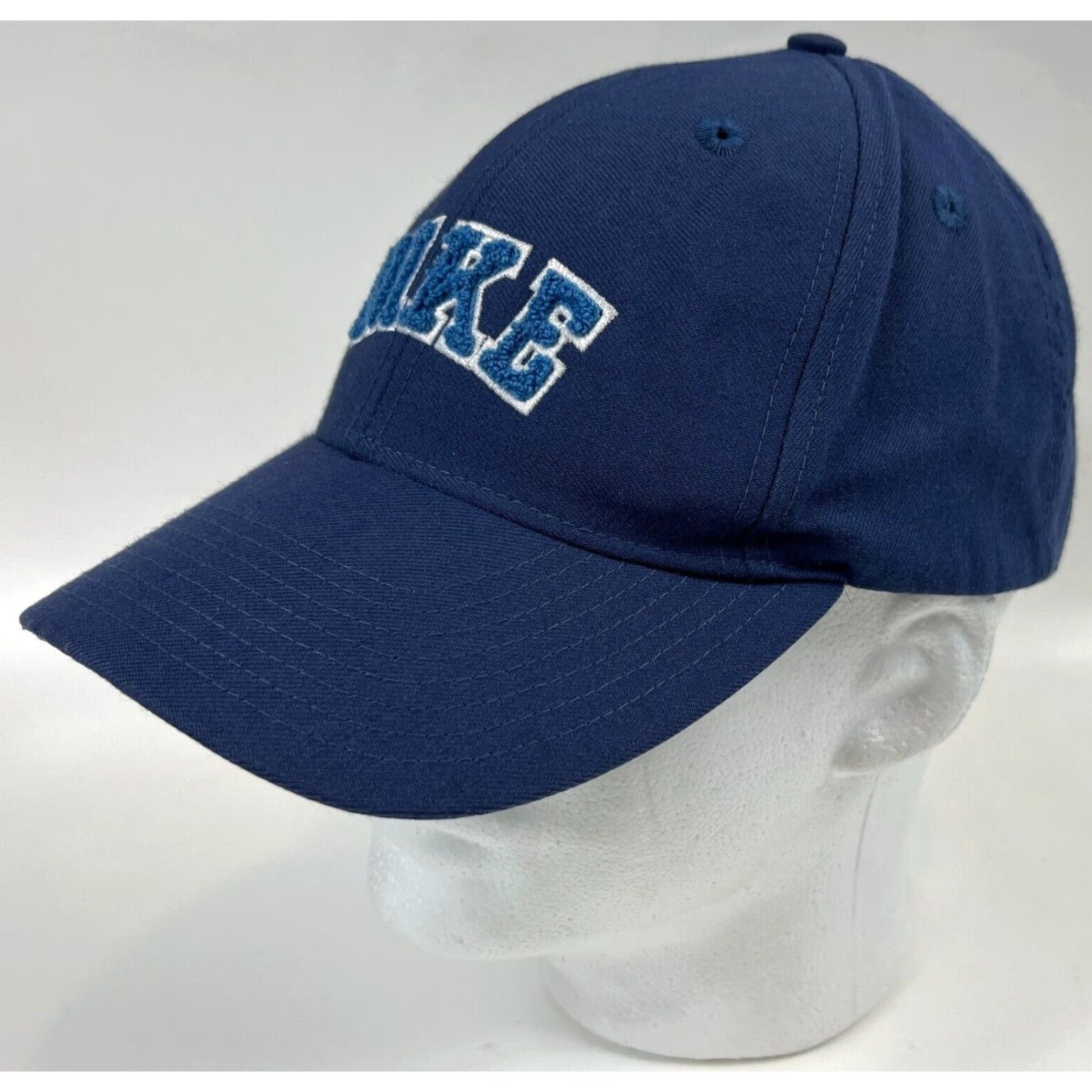Nike Nike Vintage Strapback Hat Cap Wool Blend Embroidered Spellout Navy One Size Unisex Adults Adjustable Baseball Cap Men Women 2008 Sports Classic Size ONE SIZE - 3 Thumbnail