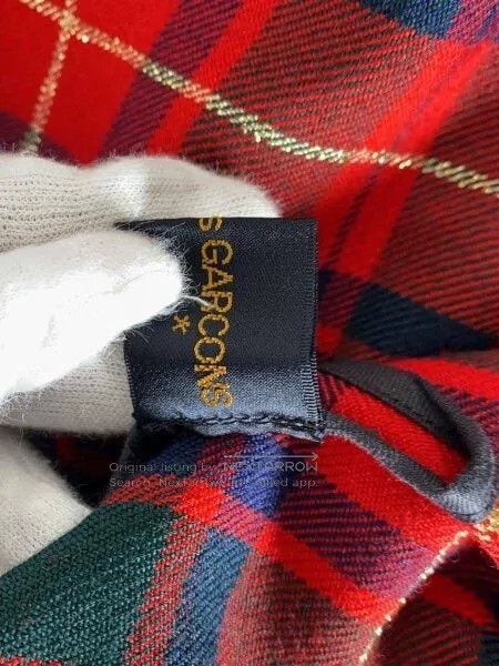 Comme des Garcons Comme Des Garcons Red vintage plaid coat Size S / US 4 / IT 40 - 4 Thumbnail