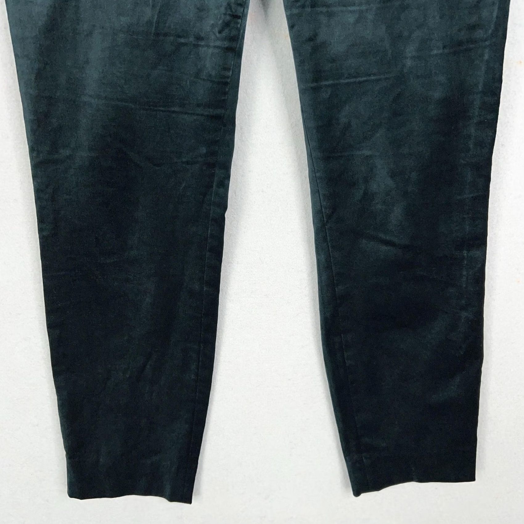 Banana Republic Banana Republic Pants Womens 6 Green Sloan Velvet Slim Stretch Trouser Holiday Size 28" / US 6 / IT 42 - 3 Thumbnail