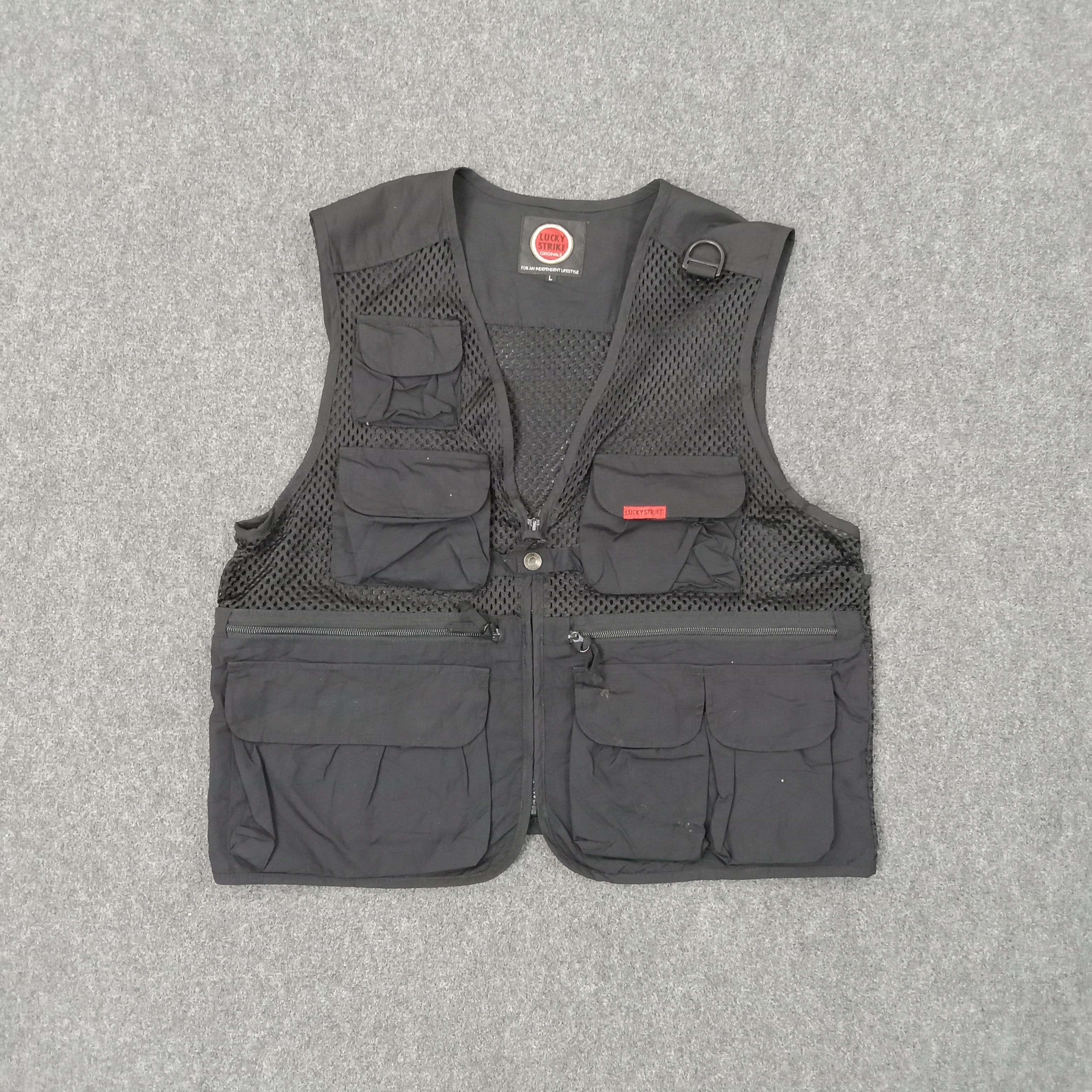 Japanese Brand Lucky Strike Racing Team Promo Utility Vest C239N76 Size US L / EU 52-54 / 3 - 1 Thumbnail