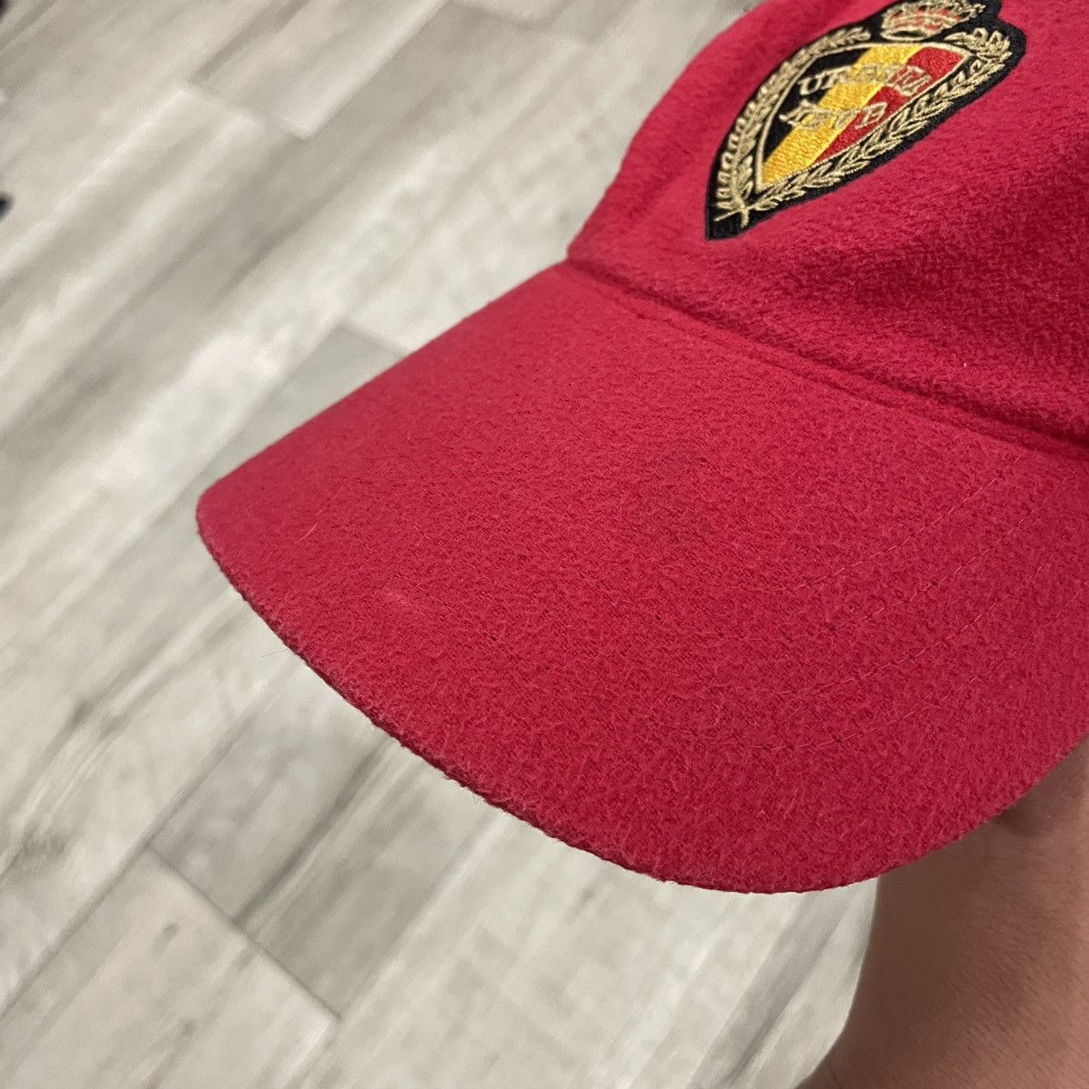 Nike × Vintage Vintage Nike Belgium Jersey cap hat center Logo swoosh 90s Size ONE SIZE - 4 Thumbnail