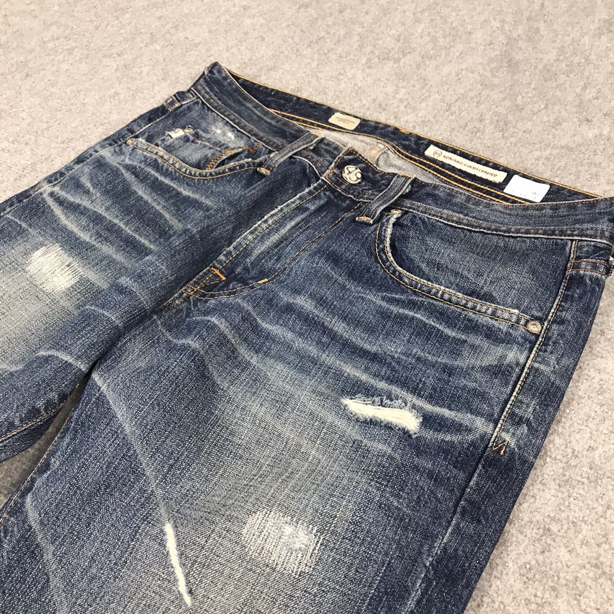 AG Adriano Goldschmied AG ADRIANO GOLDSCHMIED DISTRESSED JEANS BOOTCUT PANTS Size US 30 / EU 46 - 8 Thumbnail