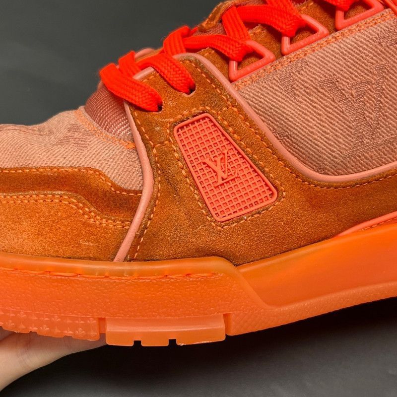 Louis Vuitton Virgil x LOUIS VUITTON Trainer Sneakers in Orange -2508 Size US 7 / EU 40 - 6 Thumbnail