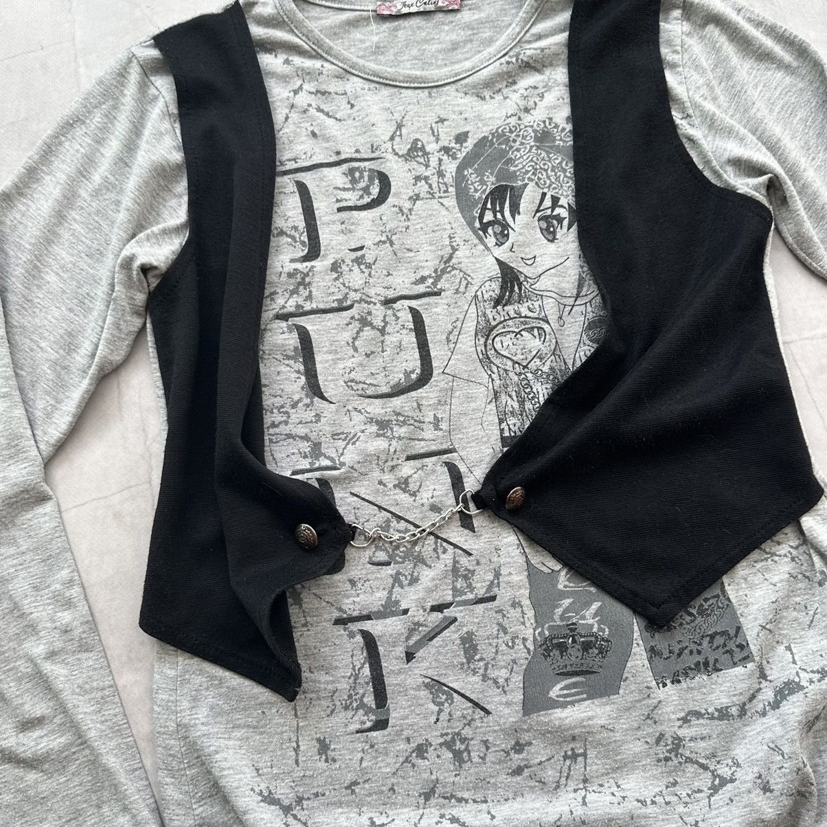 Hysteric Glamour Punk Anime Girl Hysteric Glamour Vibe Gothic Long Sleeve Tee Size S / US 4 / IT 40 - 2 Thumbnail