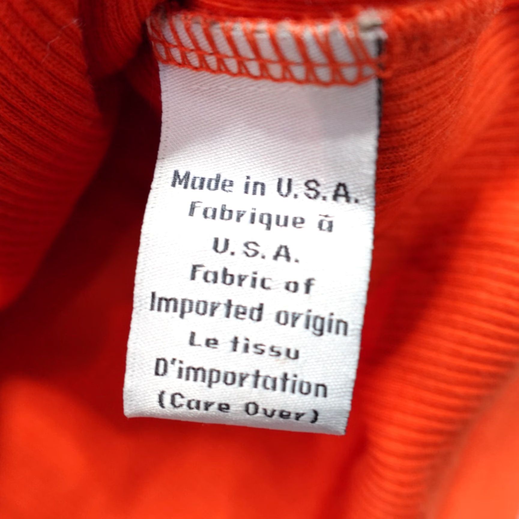 Vintage VINTAGE Calvin Klein Shirt L Orange Mock Neck Blouse Women Long Sleeve Pullover Cotton Made in USA Size L / US 10 / IT 46 - 6 Thumbnail