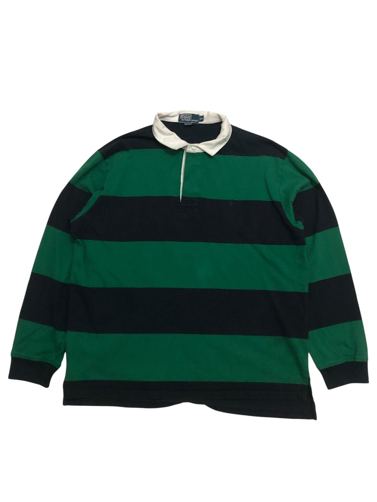 Polo Ralph Lauren Vintage Polo Ralph Lauren Rugby Stripe Shirt Size US XXL / EU 58 / 5 - 1 Thumbnail