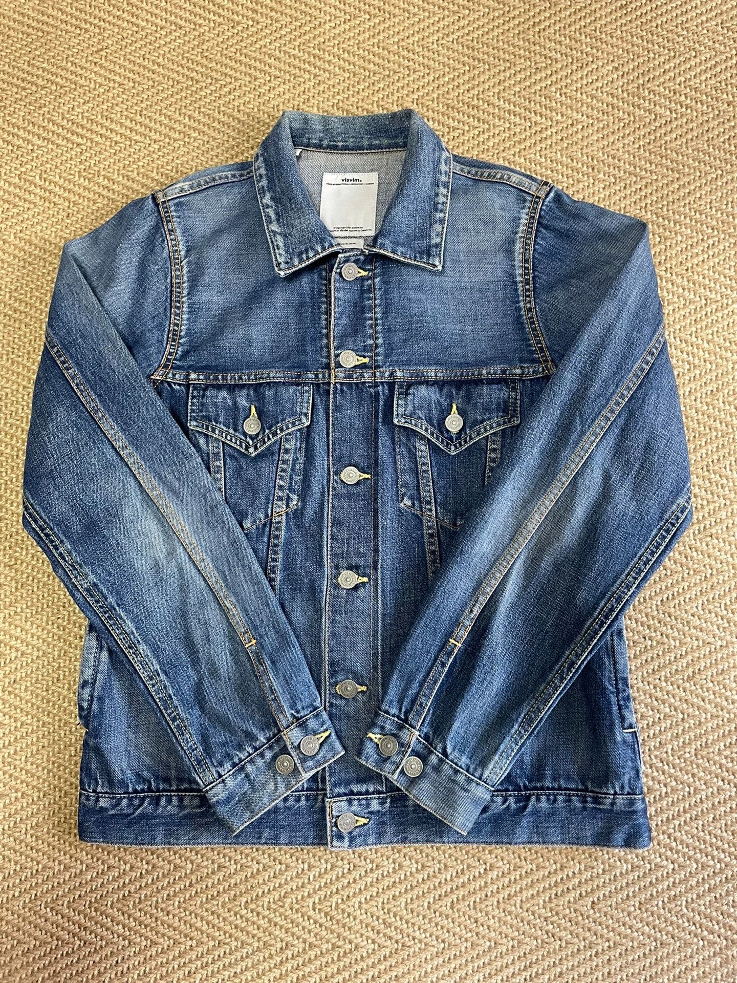 Visvim VISVIM SS 103 JKT DAMAGED Washed Denim M Like New Size US M / EU 48-50 / 2 - 1 Thumbnail