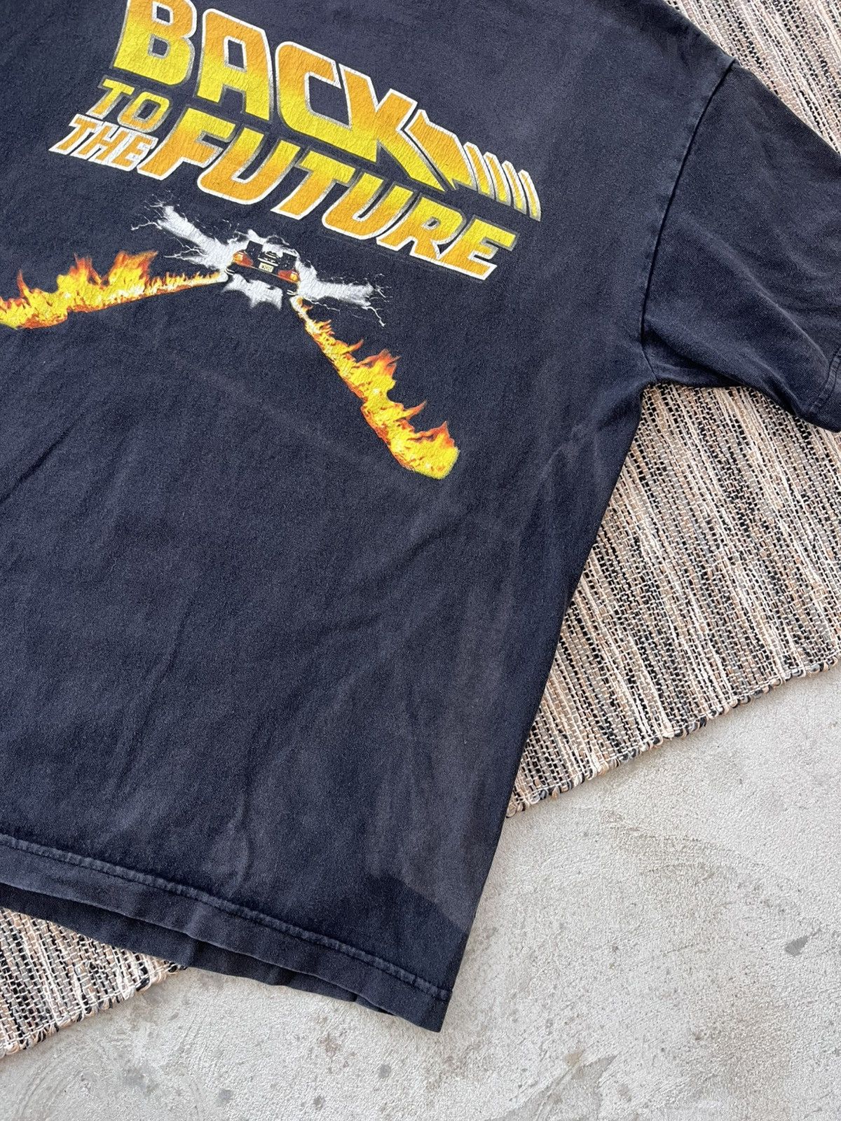 Band Tees 00s Vintage Back to the Future Faded Black Movie Tshirt Y2K Size US M / EU 48-50 / 2 - 5 Thumbnail
