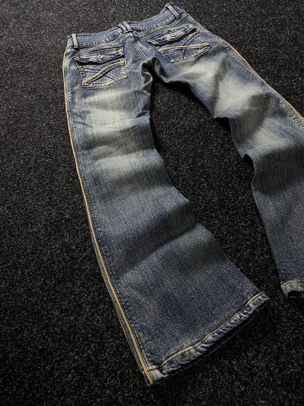 Hysteric Glamour × If Six Was Nine × Le Grande Bleu (L.G.B.) Vintage 90s japan flared mid wash denim y2k style Size 31" - 10 Thumbnail
