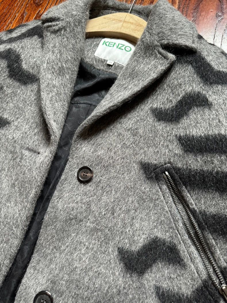 Kenzo KENZO Grayish wool sweater with dark gray sleeves Size XXS / US 00 / IT 34 - 3 Thumbnail