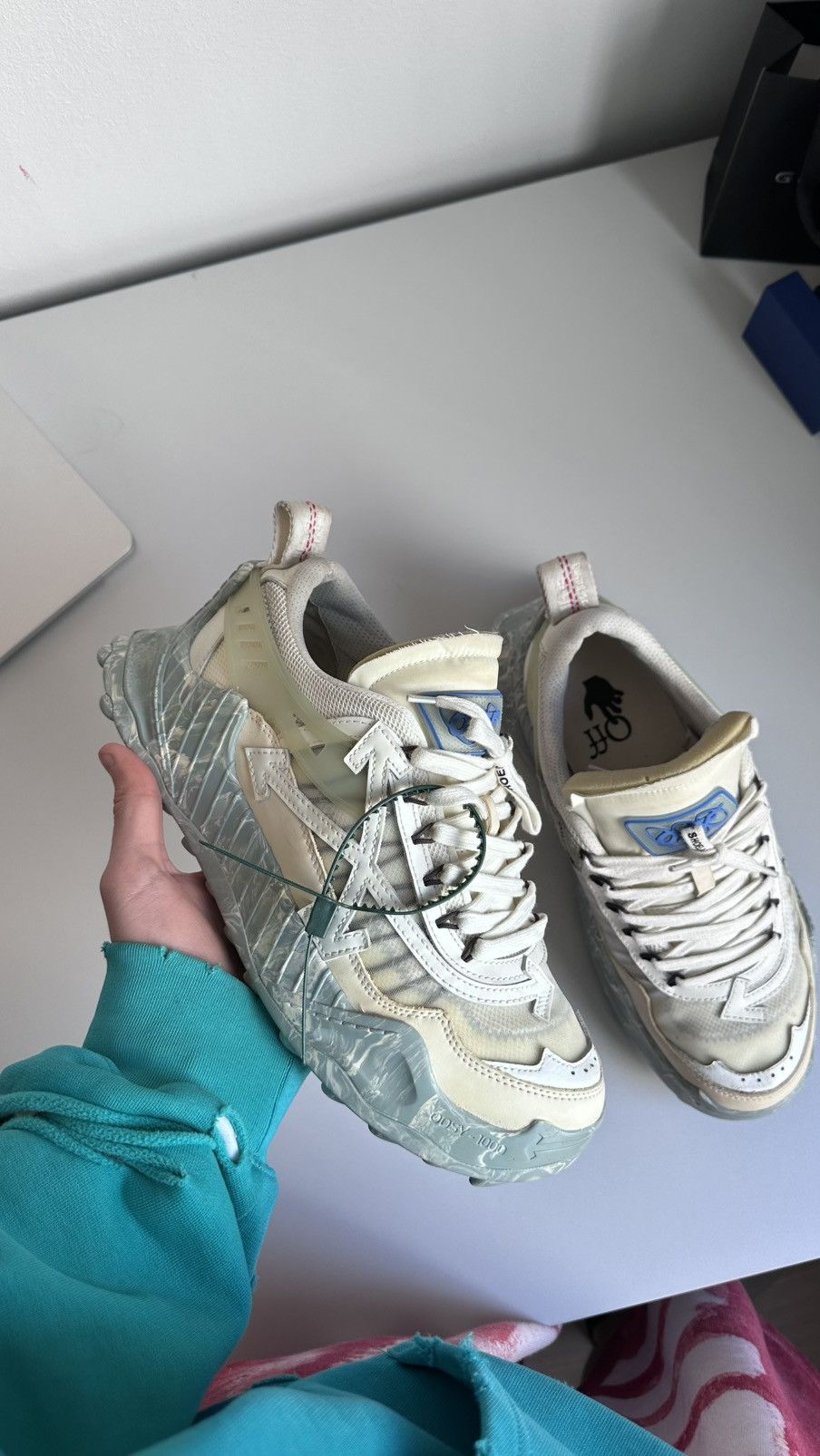 Off-White Off-white odsy 1000 blue marble 43 Size US 9 / EU 42 - 1 Thumbnail