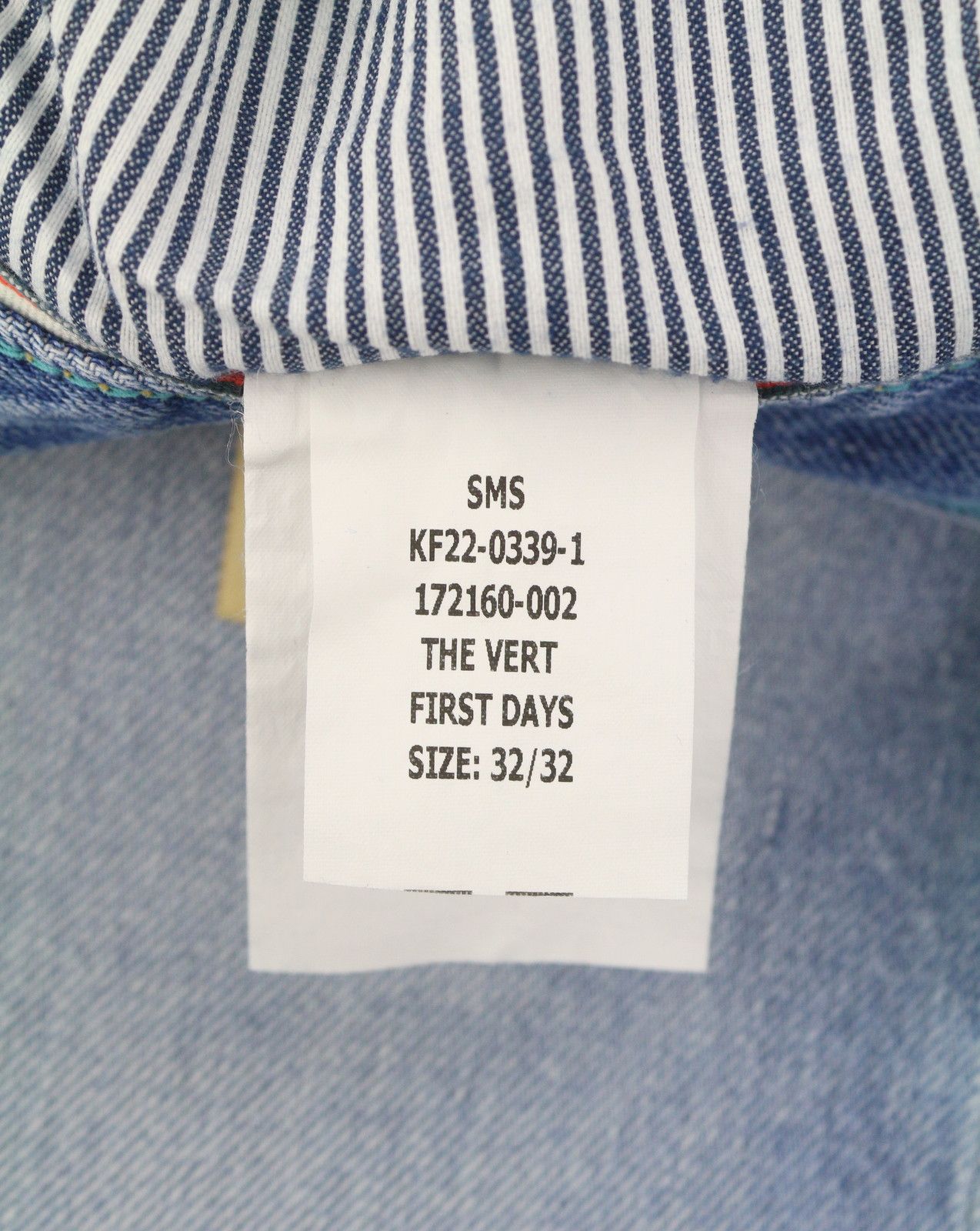 Scotch & Soda THE VERT W32/L32 Blue Distress Straight Jeans 88597 Size US 32 / EU 48 - 11 Thumbnail
