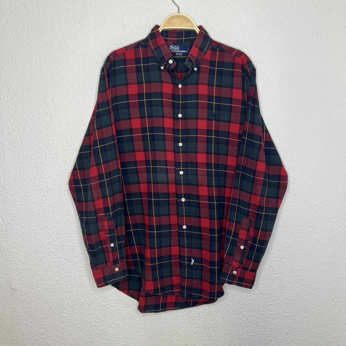 Polo Ralph Lauren Vintage Ralph Lauren Polo Button Up Shirt Flannel Checkered Size US L / EU 52-54 / 3 - 1 Thumbnail