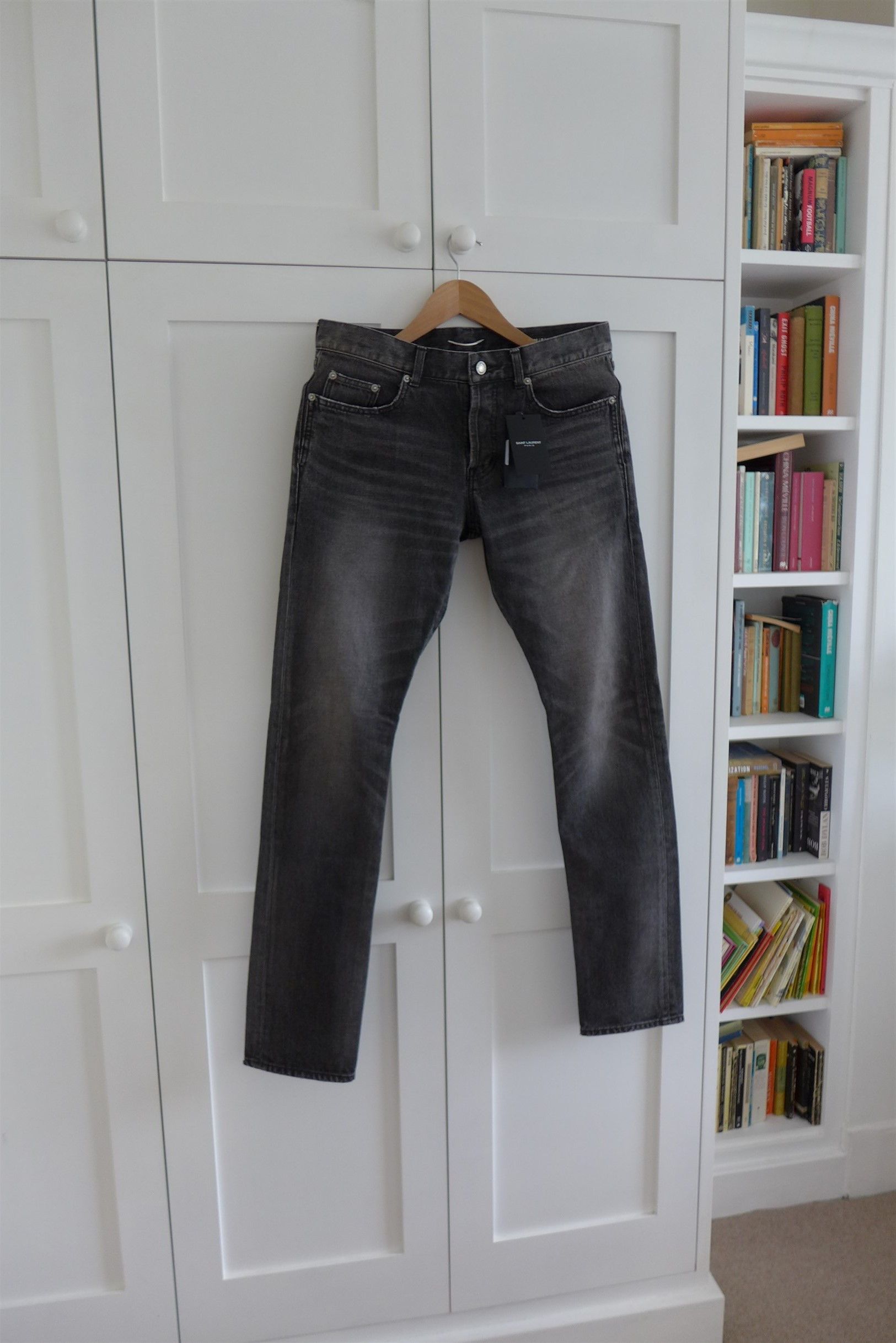 Saint Laurent Paris Saint Laurent D18 Jeans - Washed Black Denim Size US 32 / EU 48 - 3 Thumbnail