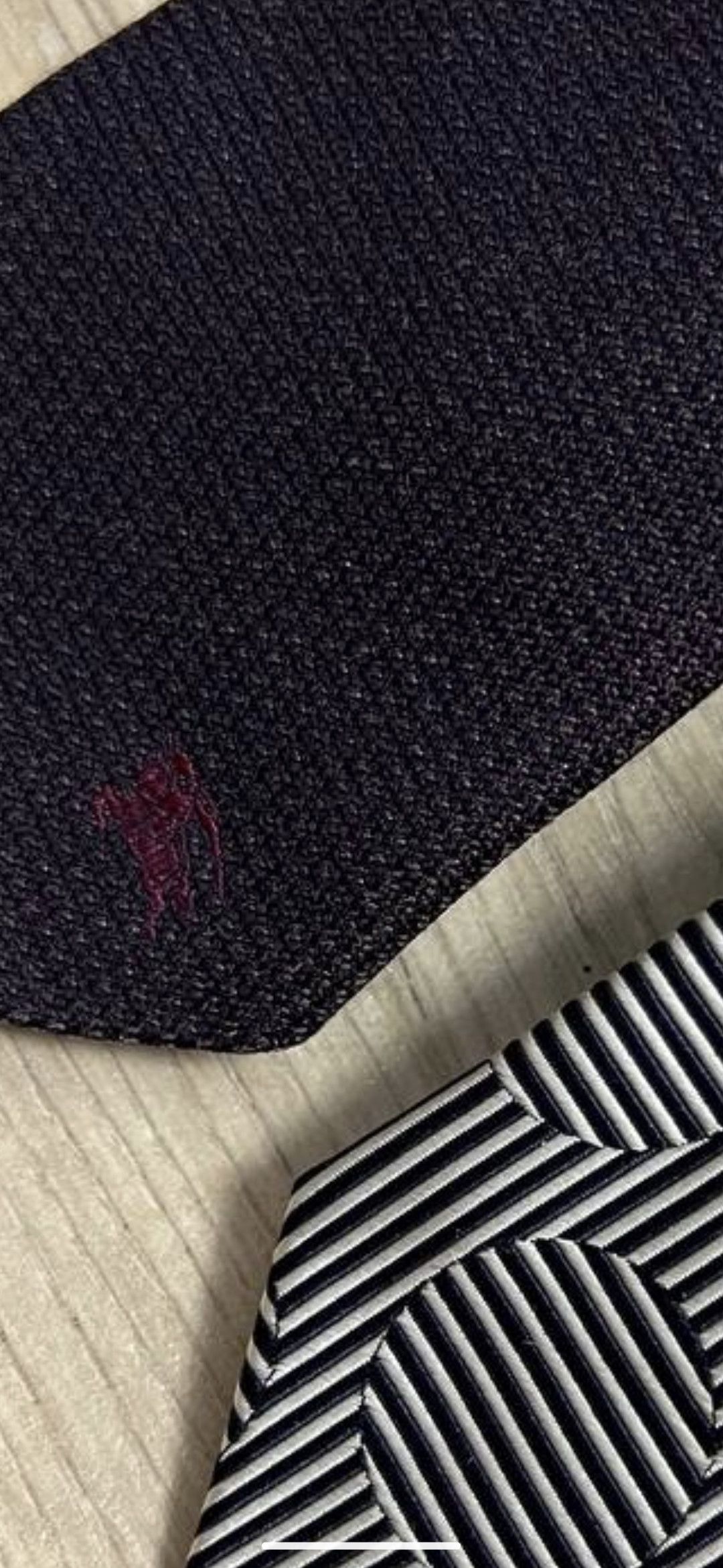 Burberry Lot of 2 Burberry London Tie Ties Hand Made Luxury Size ONE SIZE - 8 Thumbnail