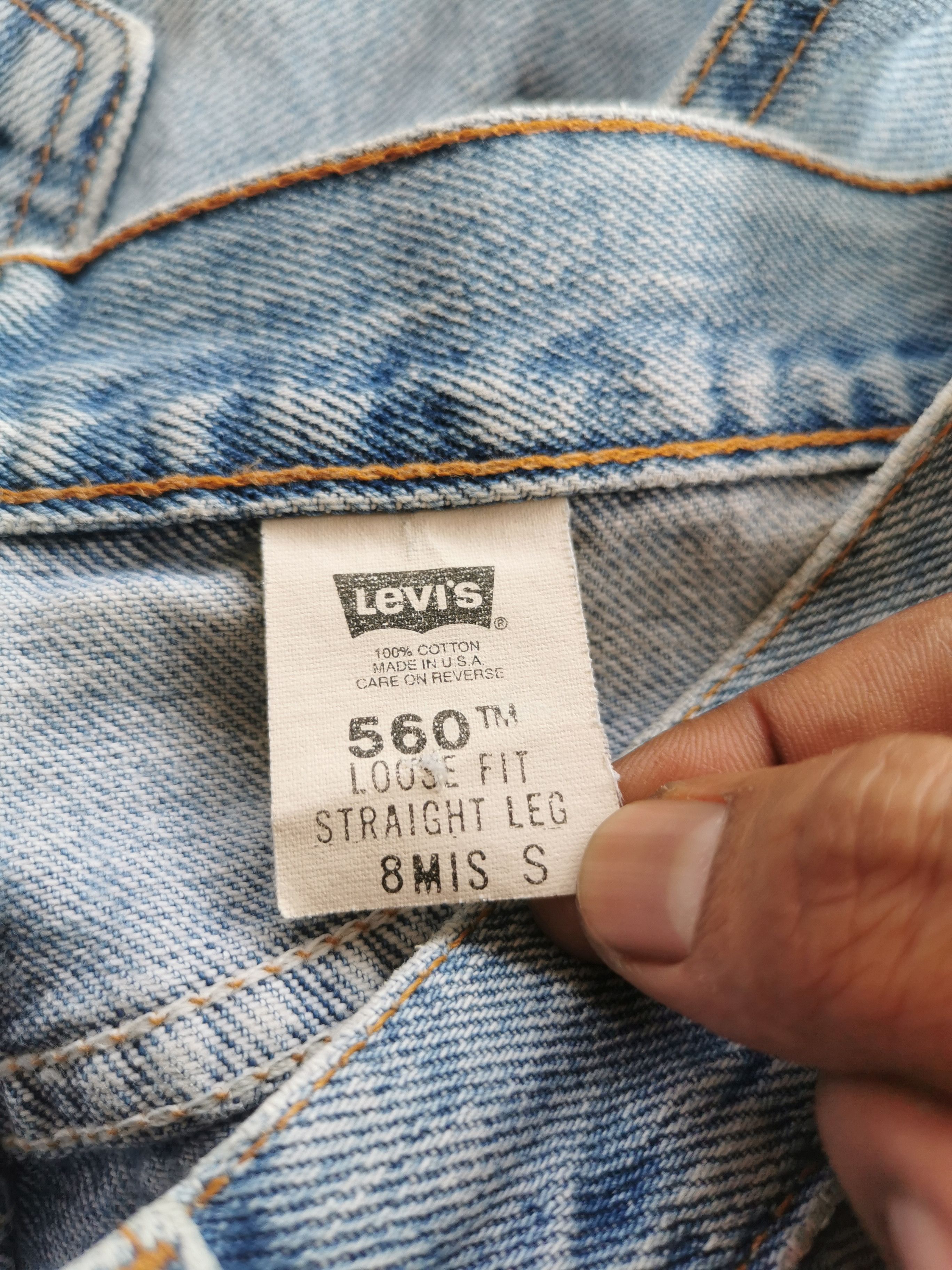 Levi's 90s Levis 560 Loose Fit Straight Leg Womens Size 28" / US 6 / IT 42 - 4 Thumbnail