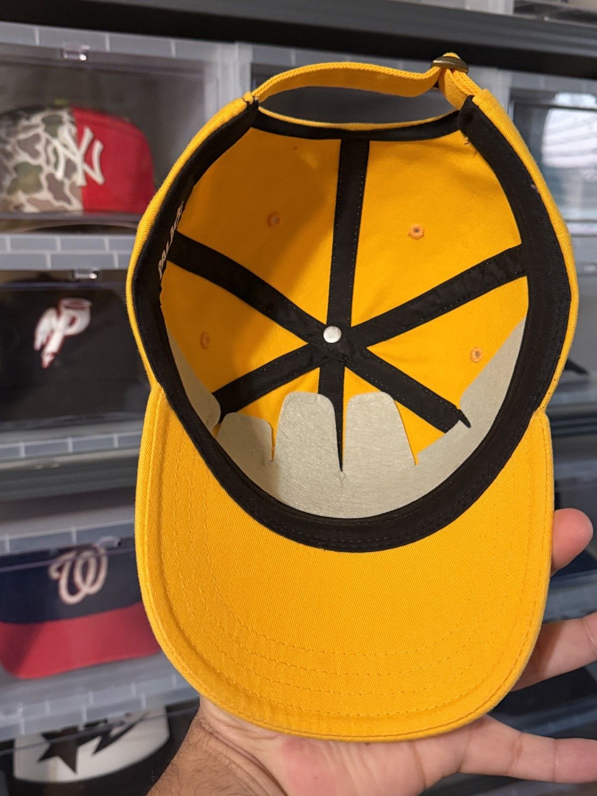 Palace Palace P 6 Panel Cap Nectarine Yellow AW16 Size ONE SIZE - 7 Thumbnail