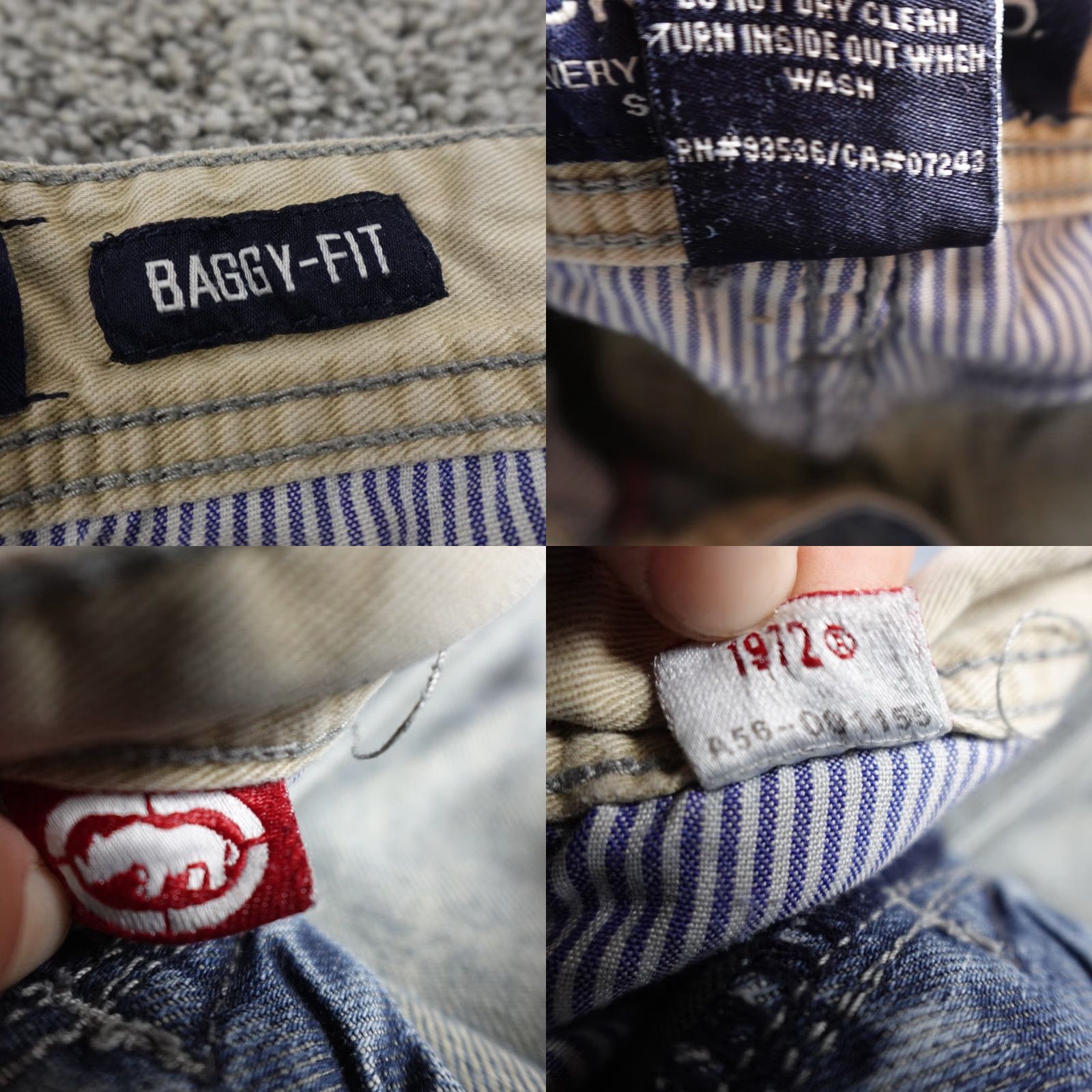 Ecko Unltd. Ecko Unltd. Jeans Mens 36X32 Dark Blue Denim Wide-Leg Baggy VTG Y2K 90s Grunge Skate Hip Hop Retro 5-Pocket Relaxed Jeans Mens Size US 36 / EU 52 - 8 Thumbnail