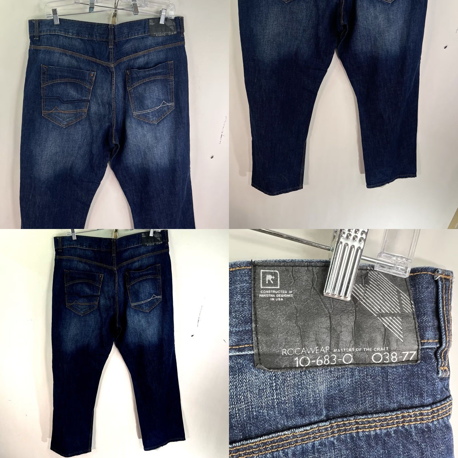 Rocawear VINTAGE Rocawear Jeans Mens Size 46 Straight Leg Denim 34 in Inseam Blue 90s Hip Hop Size US 30 / EU 46 - 8 Thumbnail