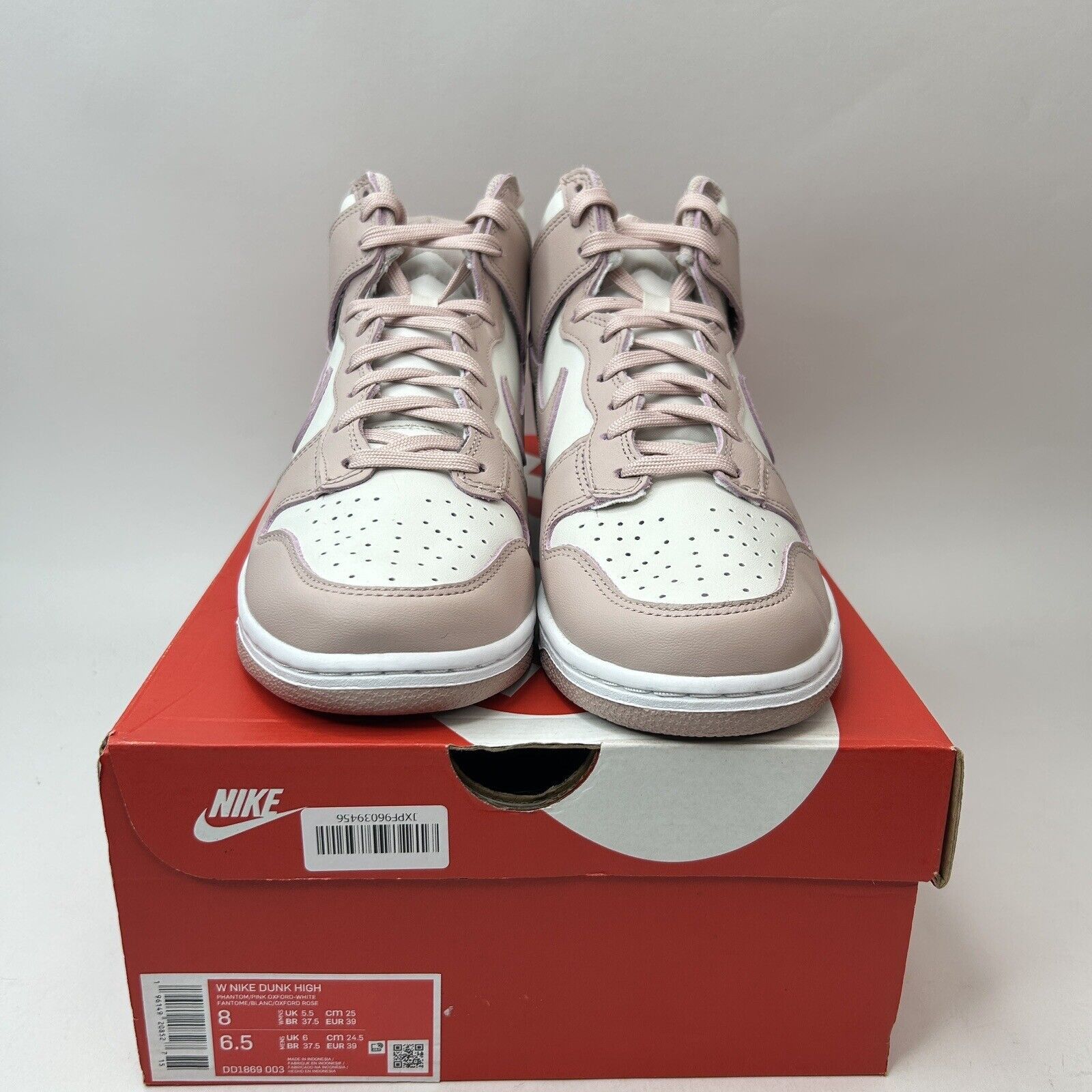 Nike Nike Dunk High WMNS “Pink Oxford” 2023 Size US 8 / IT 38 - 2 Thumbnail