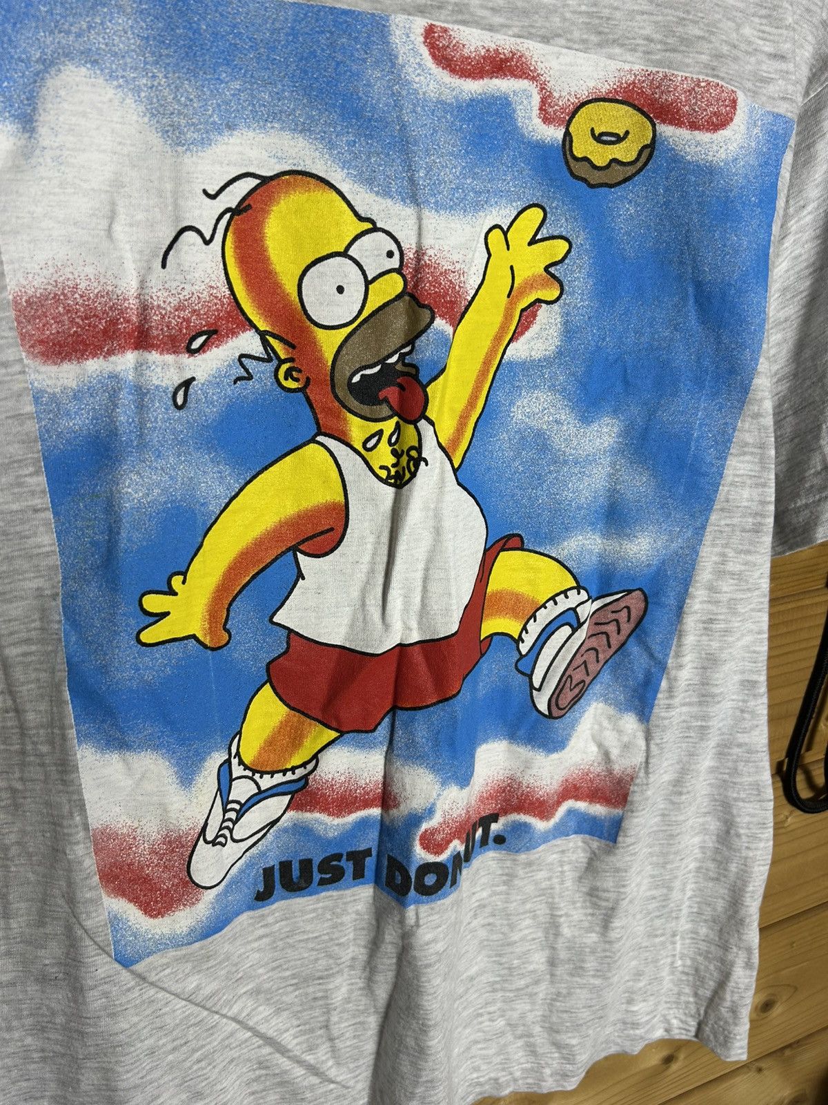Vintage Vintage Homer just do it funny single stitch t shirt Size US L / EU 52-54 / 3 - 3 Thumbnail