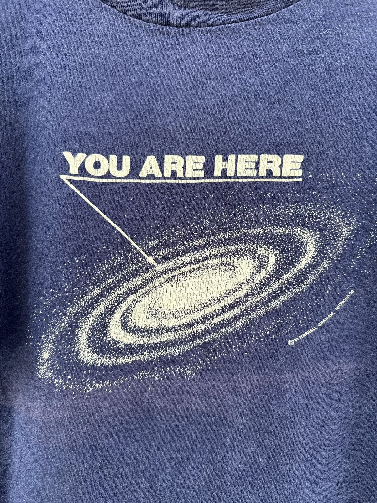Arts & Science Vintage 90s YOU ARE HERE 81 Harrell Graham Sun Faded Tee Size US XL / EU 56 / 4 - 2 Thumbnail
