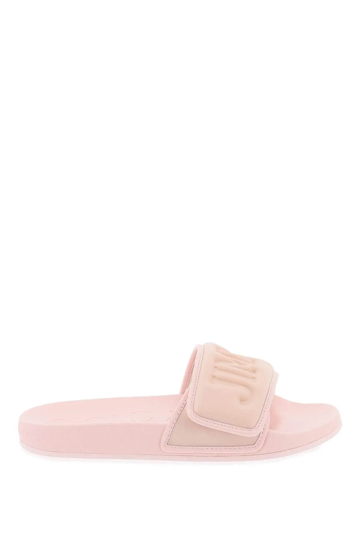 image of Jimmy Choo O1S22I1N0324 Lycra Logoed Bang Fitz Slides In Pink, Men's (Size 6)