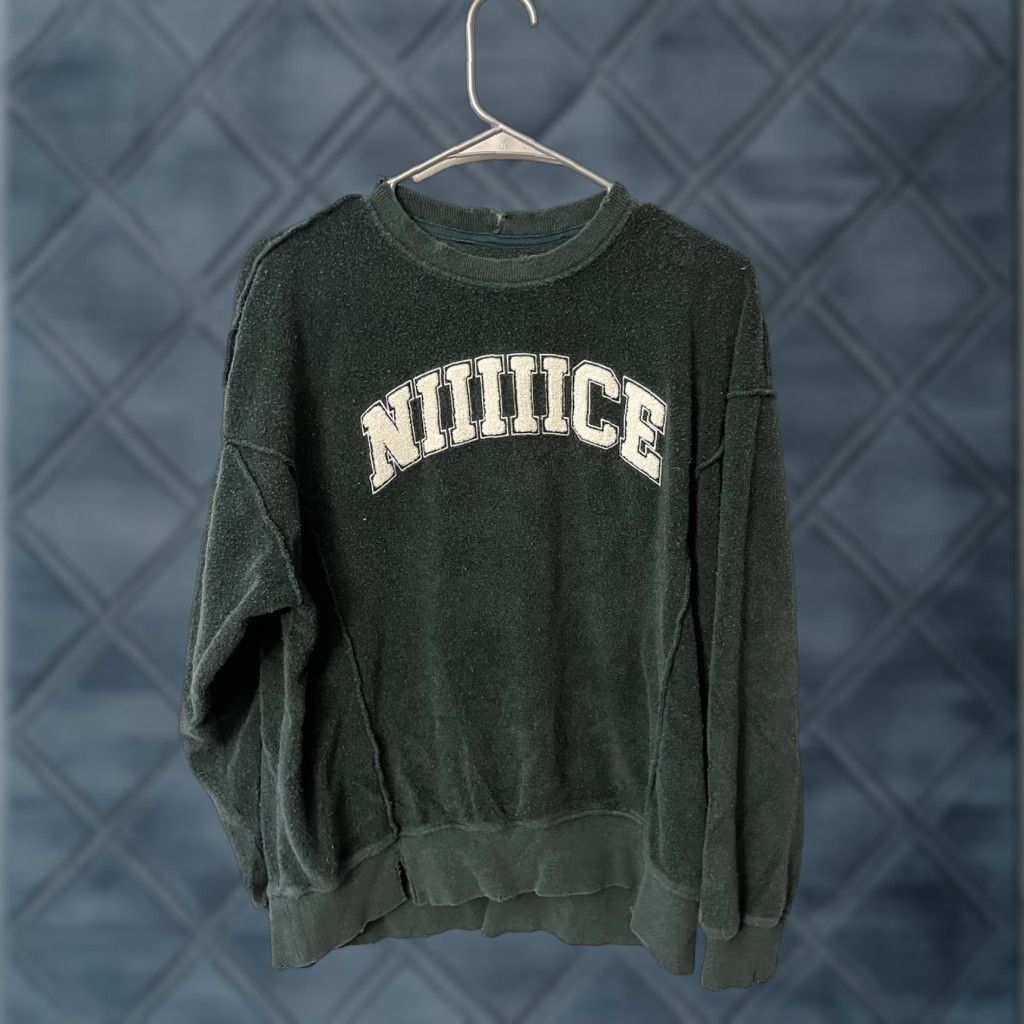 Vintage Aerie Sweatshirt Classic The Chill Cozy Terry Cloth NIIICE Oversized Slouchy Size XXS Green Pullover Long Sleeve Logo Vintage No Size XXS / US 00 / IT 34 - 1 Thumbnail