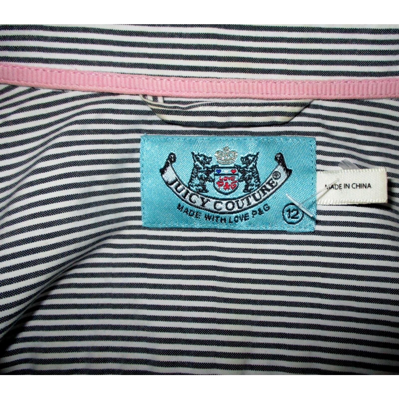 Juicy Couture JUICY COUTURE Black Long Sleeve Shirt Size 12 Size XL / US 12-14 / IT 48-50 - 6 Thumbnail